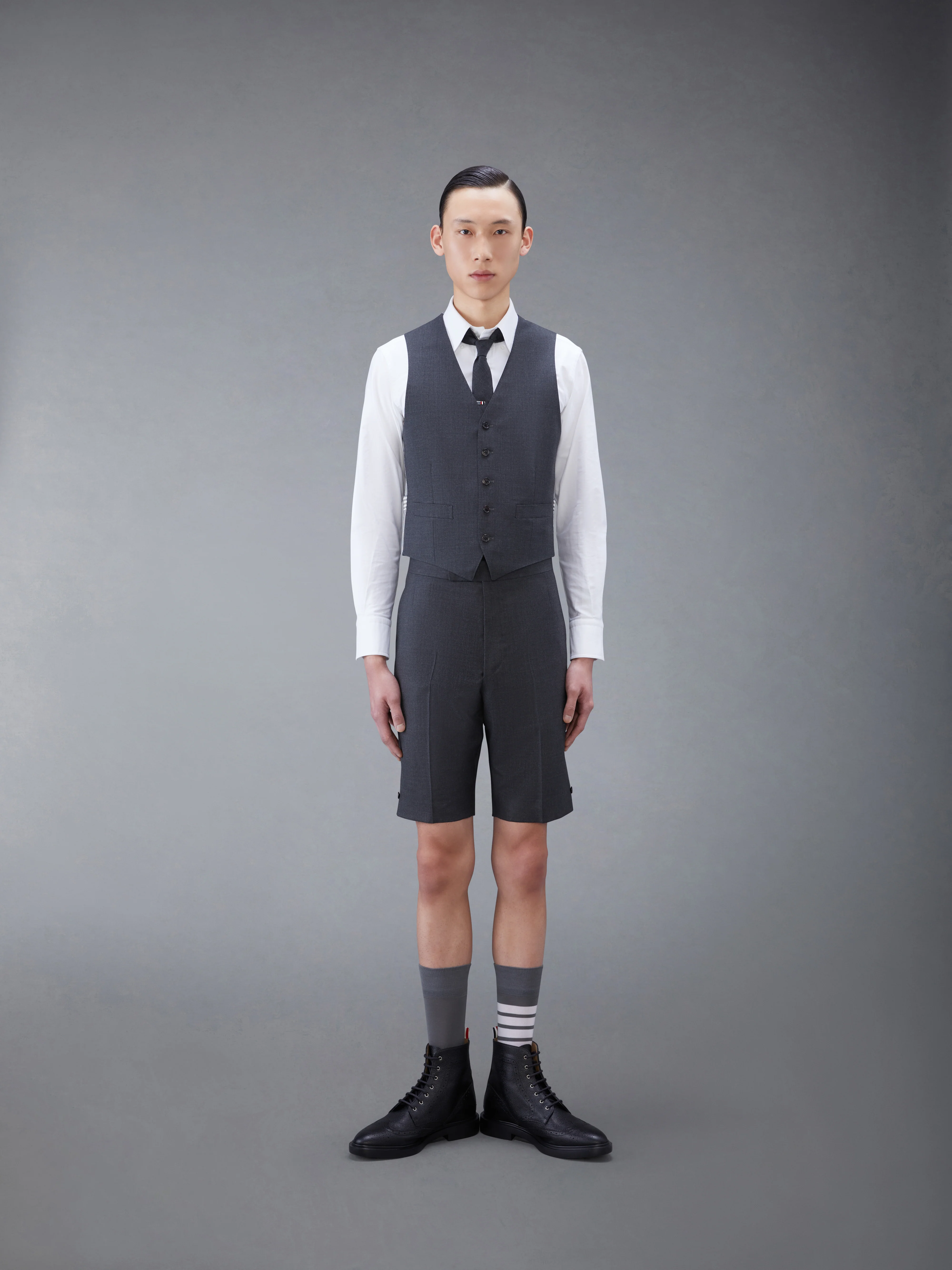 SUPER 120'S TWILL 5 BUTTON VEST - Image 3