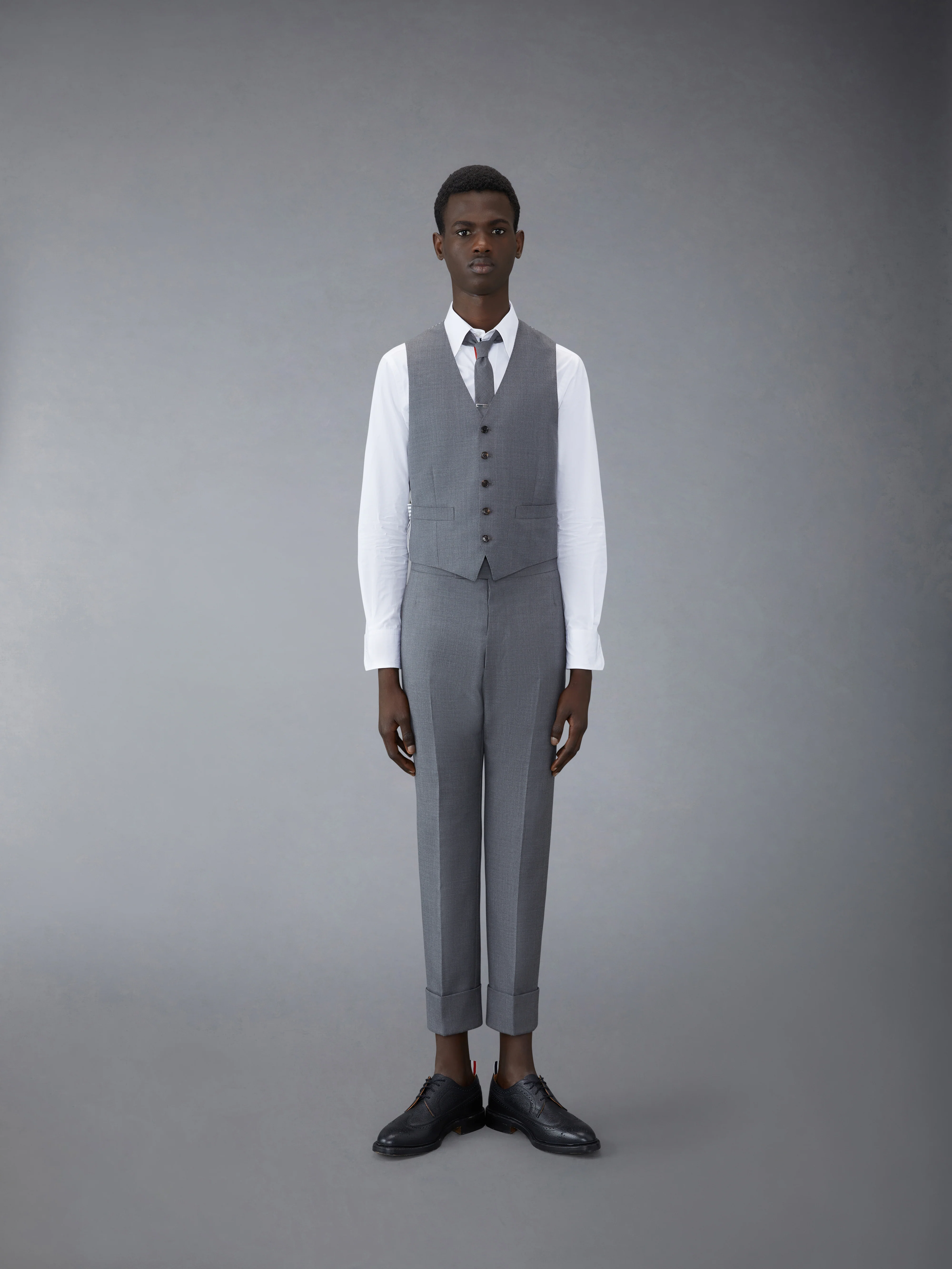 SUPER 120'S TWILL 5 BUTTON VEST - Image 3