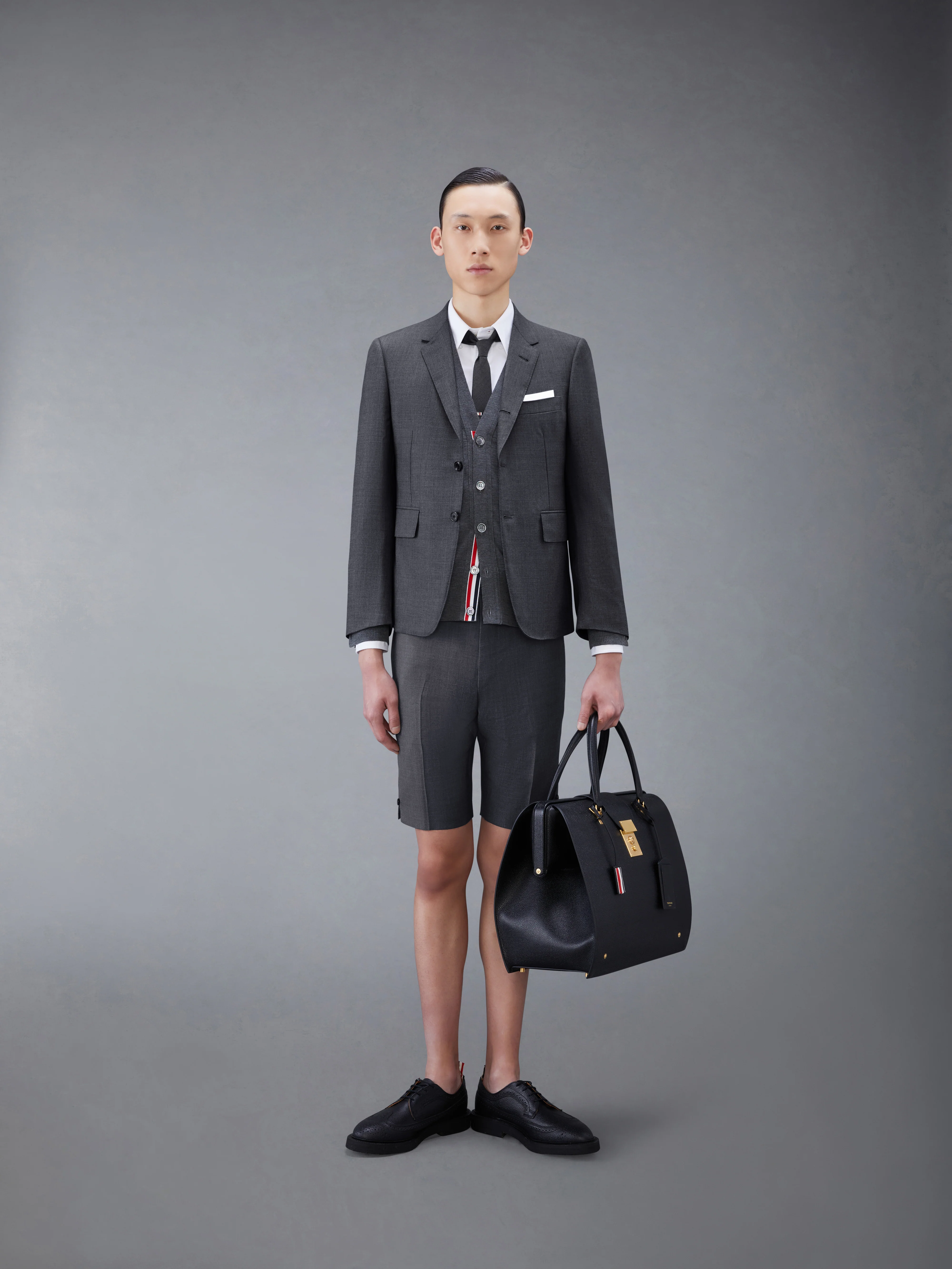 SUPER 120'S TWILL BACKSTRAP SHORTS - Image 3