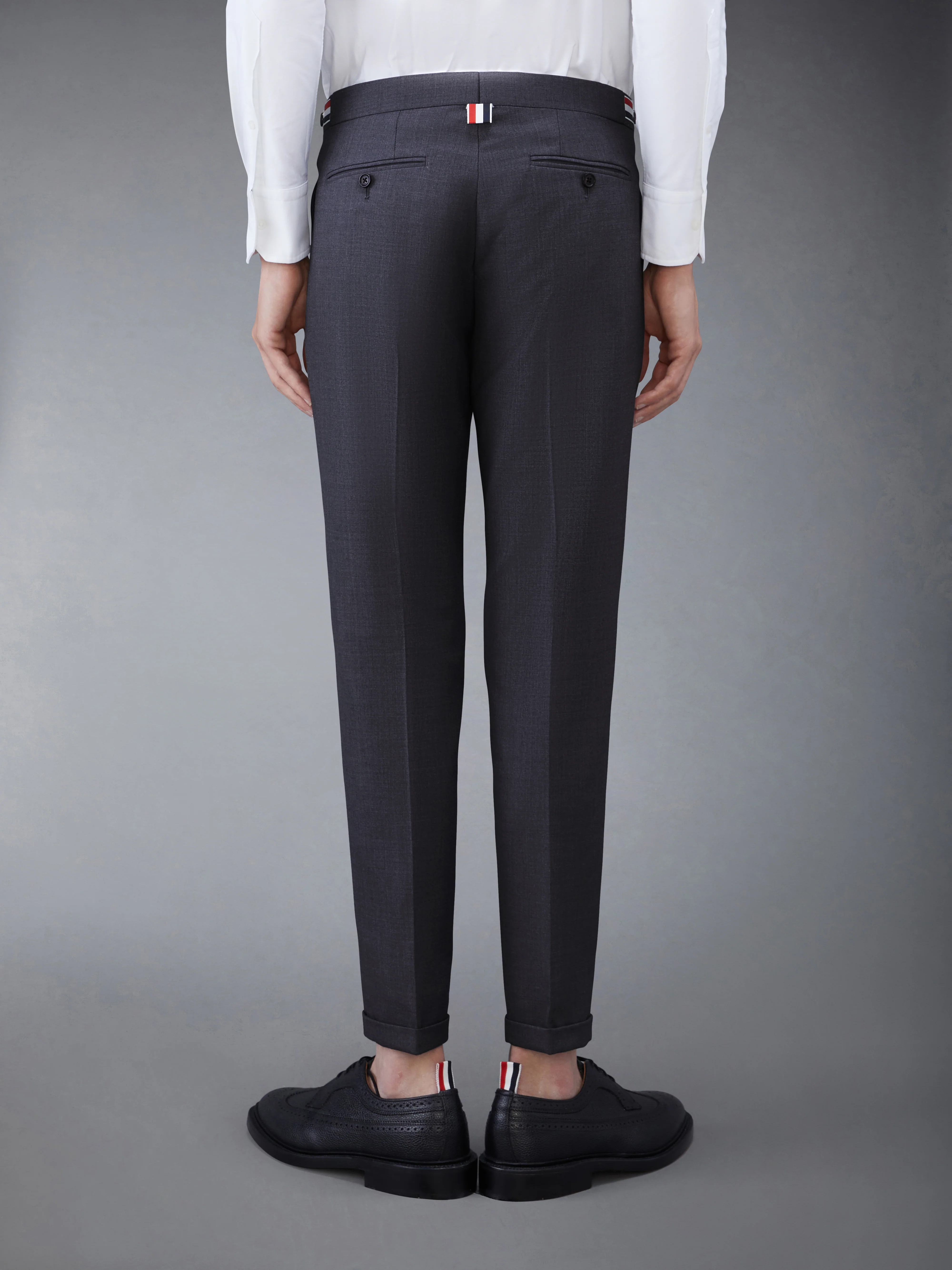 SUPER 120's TWILL LOW RISE TROUSER - Image 2