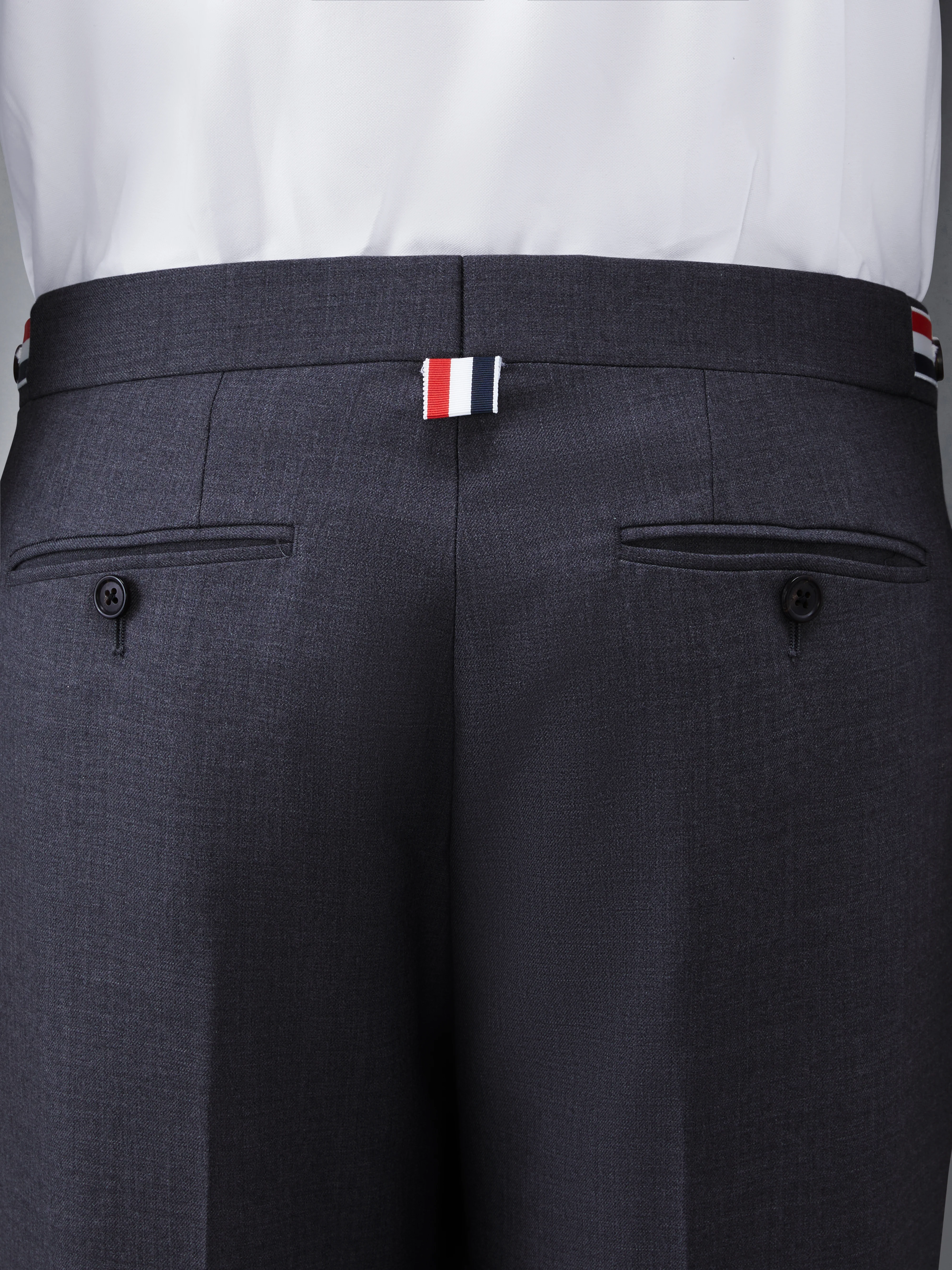 SUPER 120's TWILL LOW RISE TROUSER - Image 4