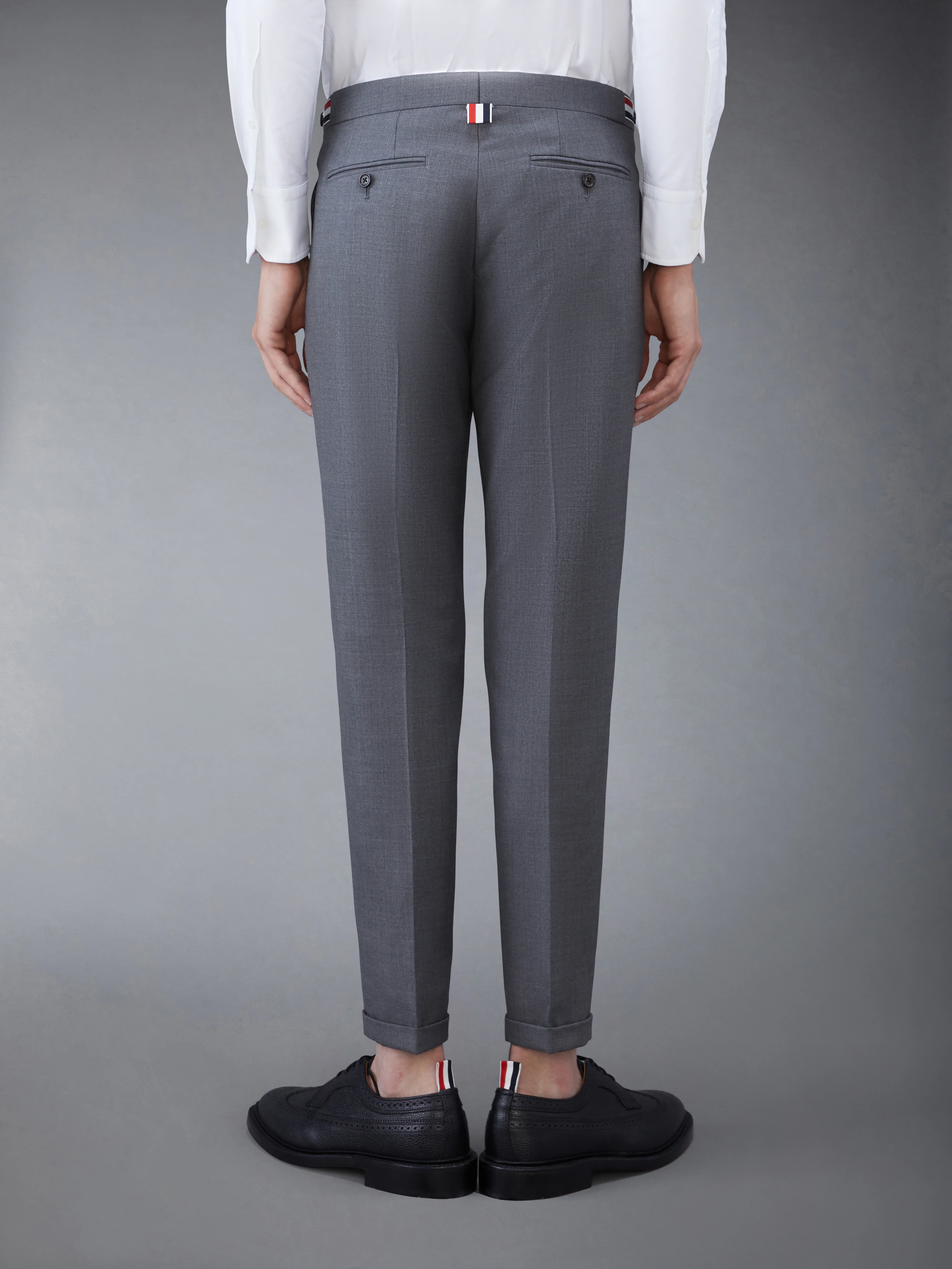 SUPER 120's TWILL LOW RISE TROUSER - Image 2