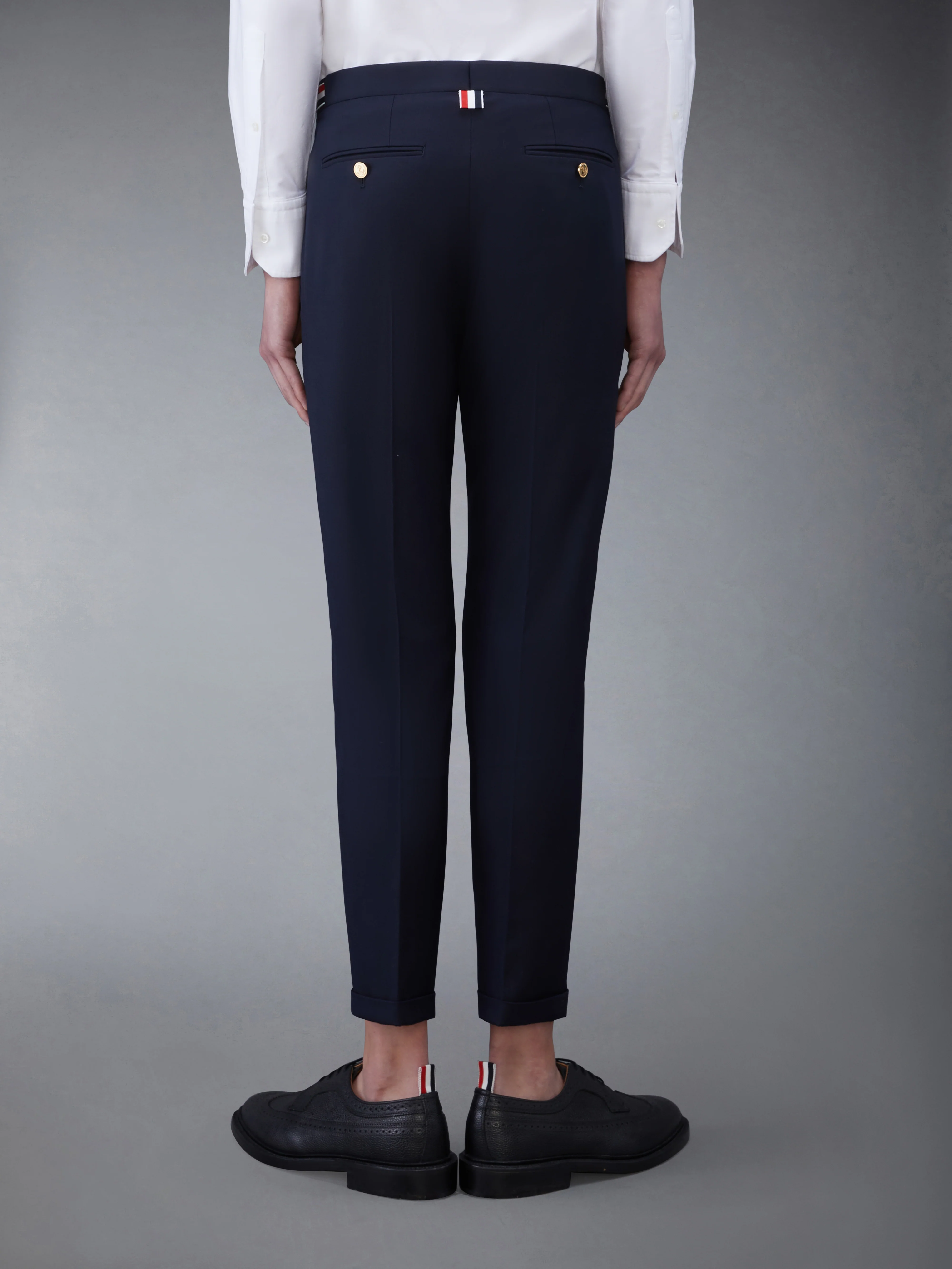 SUPER 120's TWILL LOW RISE TROUSER - Image 2
