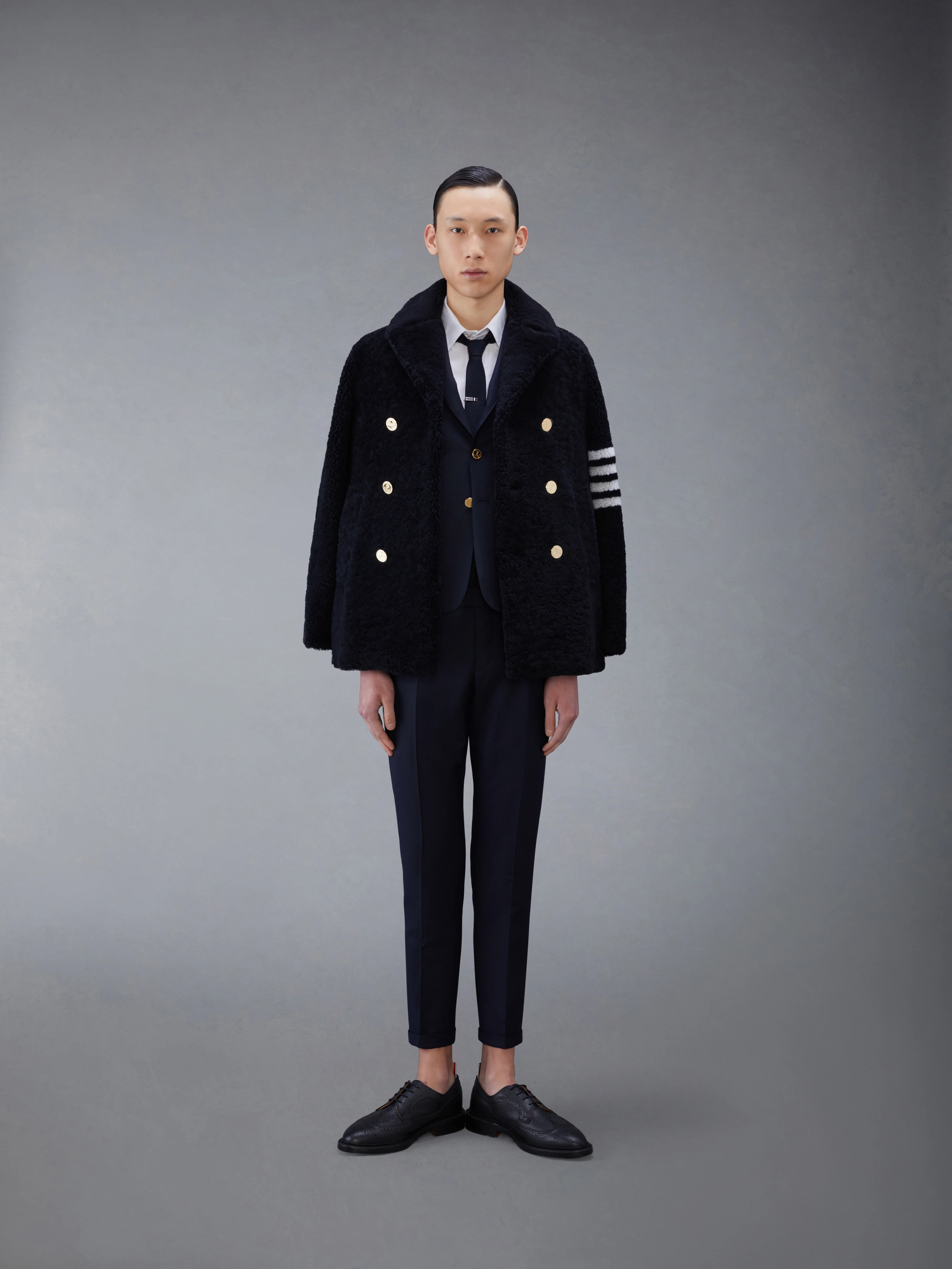 SUPER 120's TWILL LOW RISE TROUSER - Image 3
