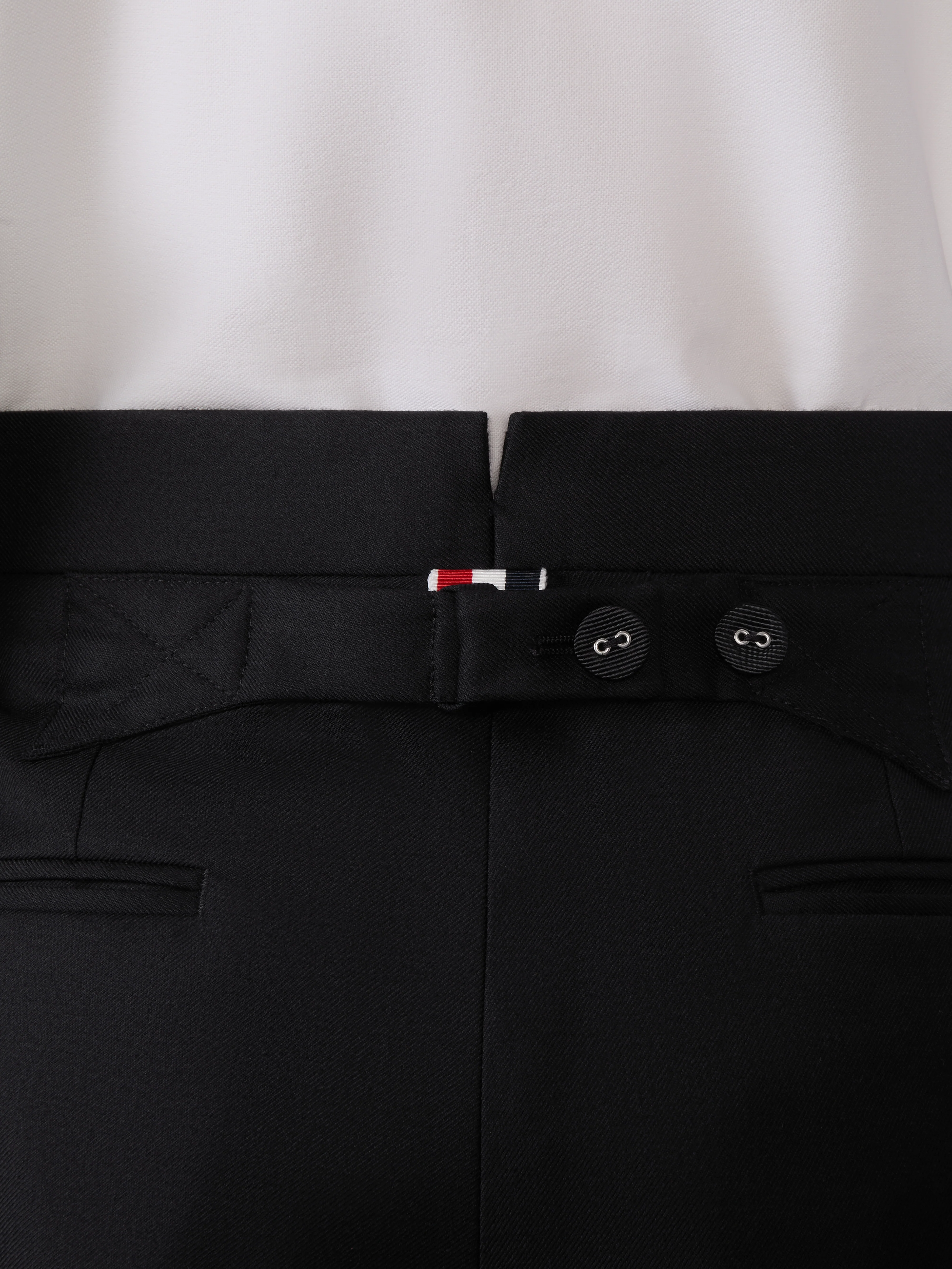 SUPER 120'S WOOL TWILL TUXEDO STRIPE TROUSER - Image 4