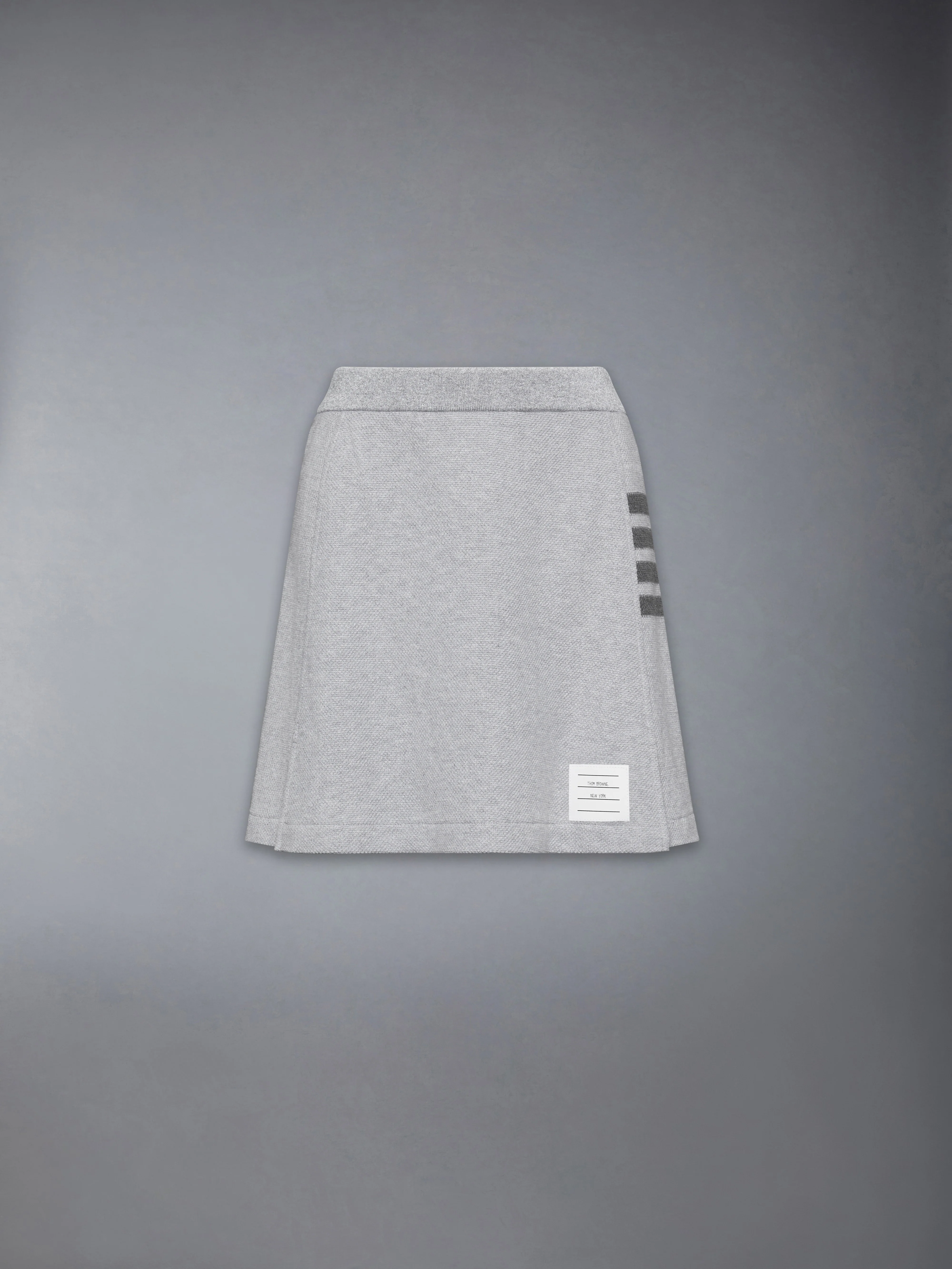 TEXTURED PIQUE 4-BAR BOX PLEAT MINI SKIRT - Image 6