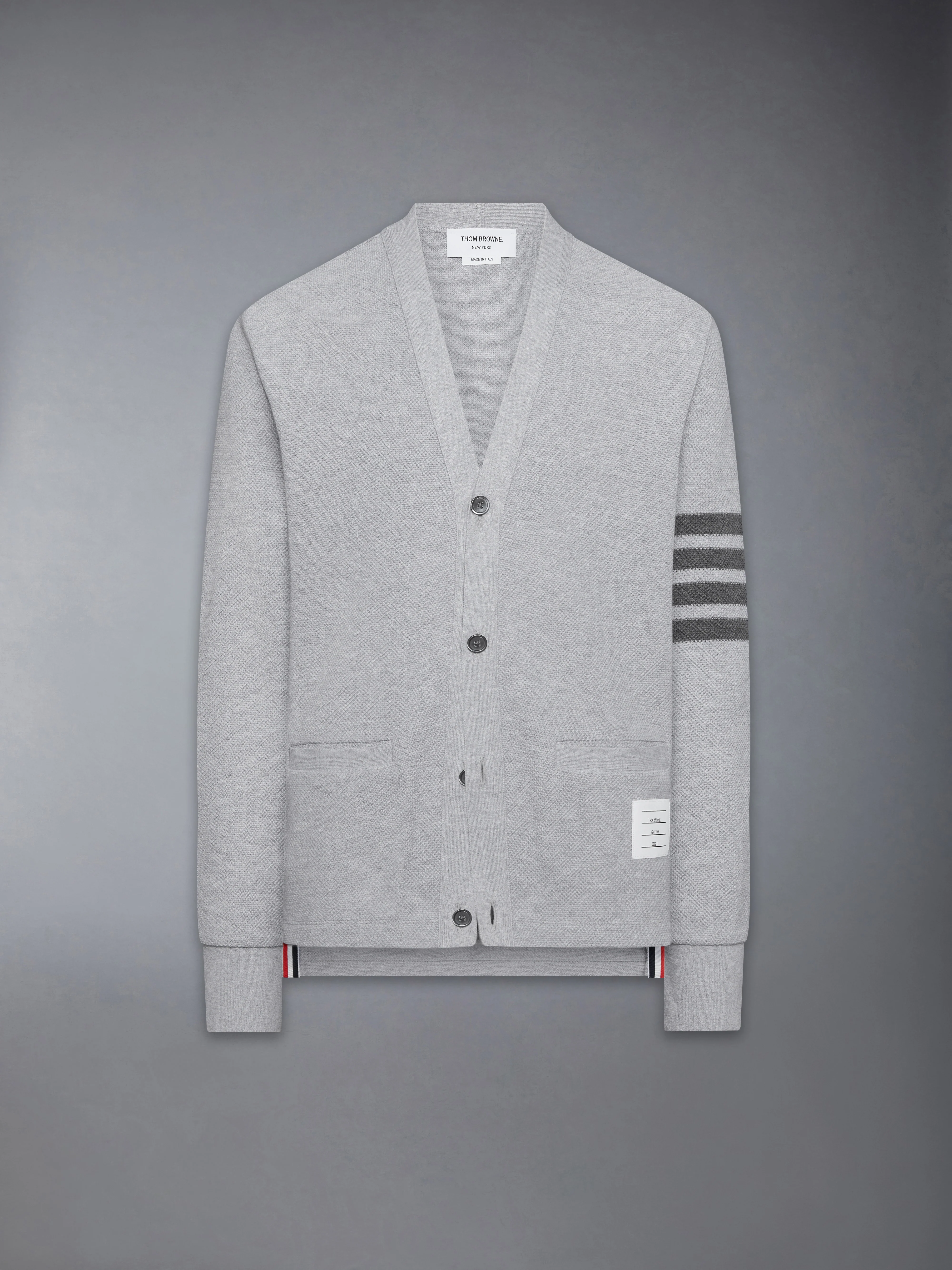 TEXTURED PIQUE 4-BAR CARDIGAN - Image 6
