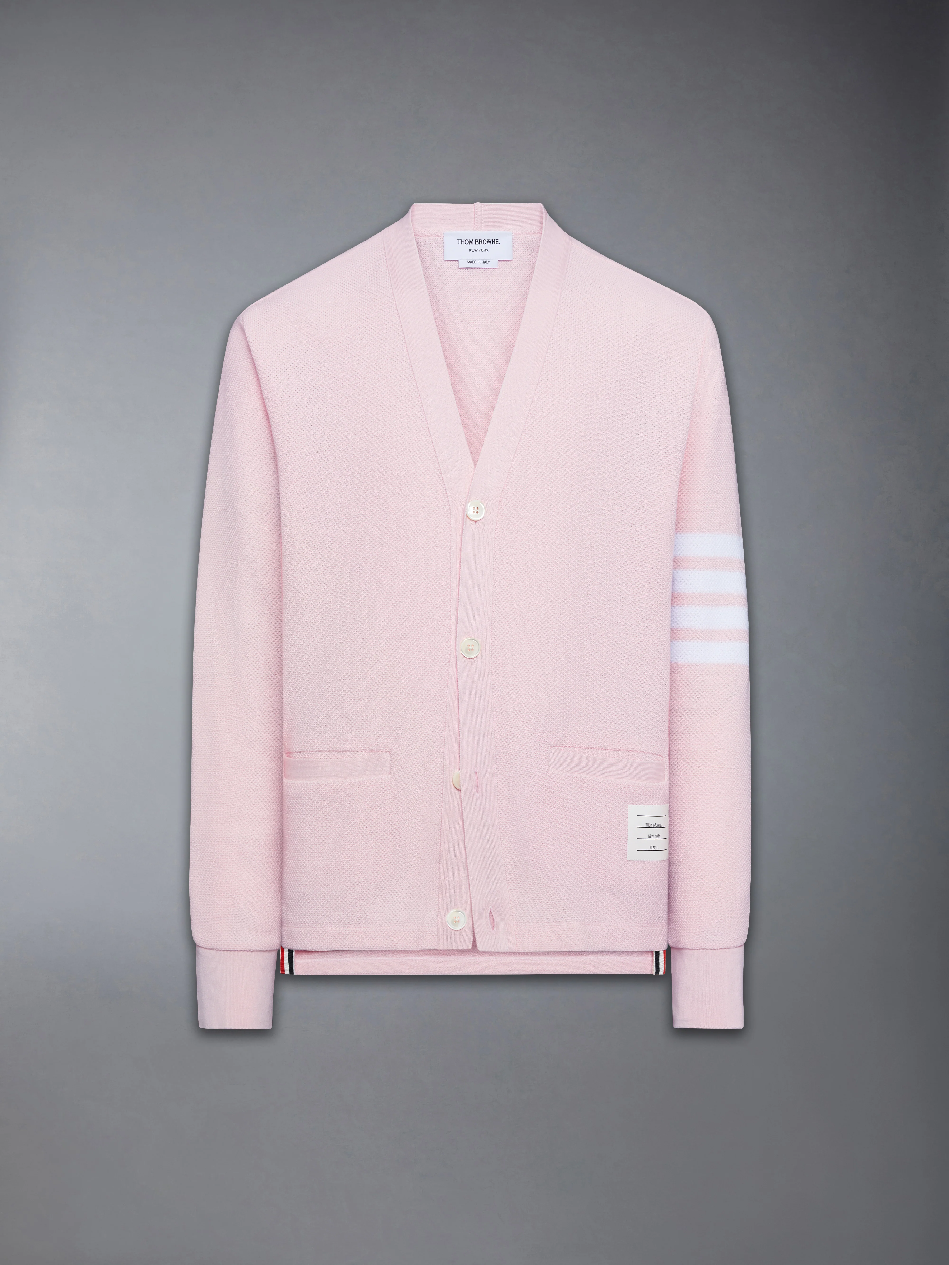 TEXTURED PIQUE 4-BAR CARDIGAN - Image 6