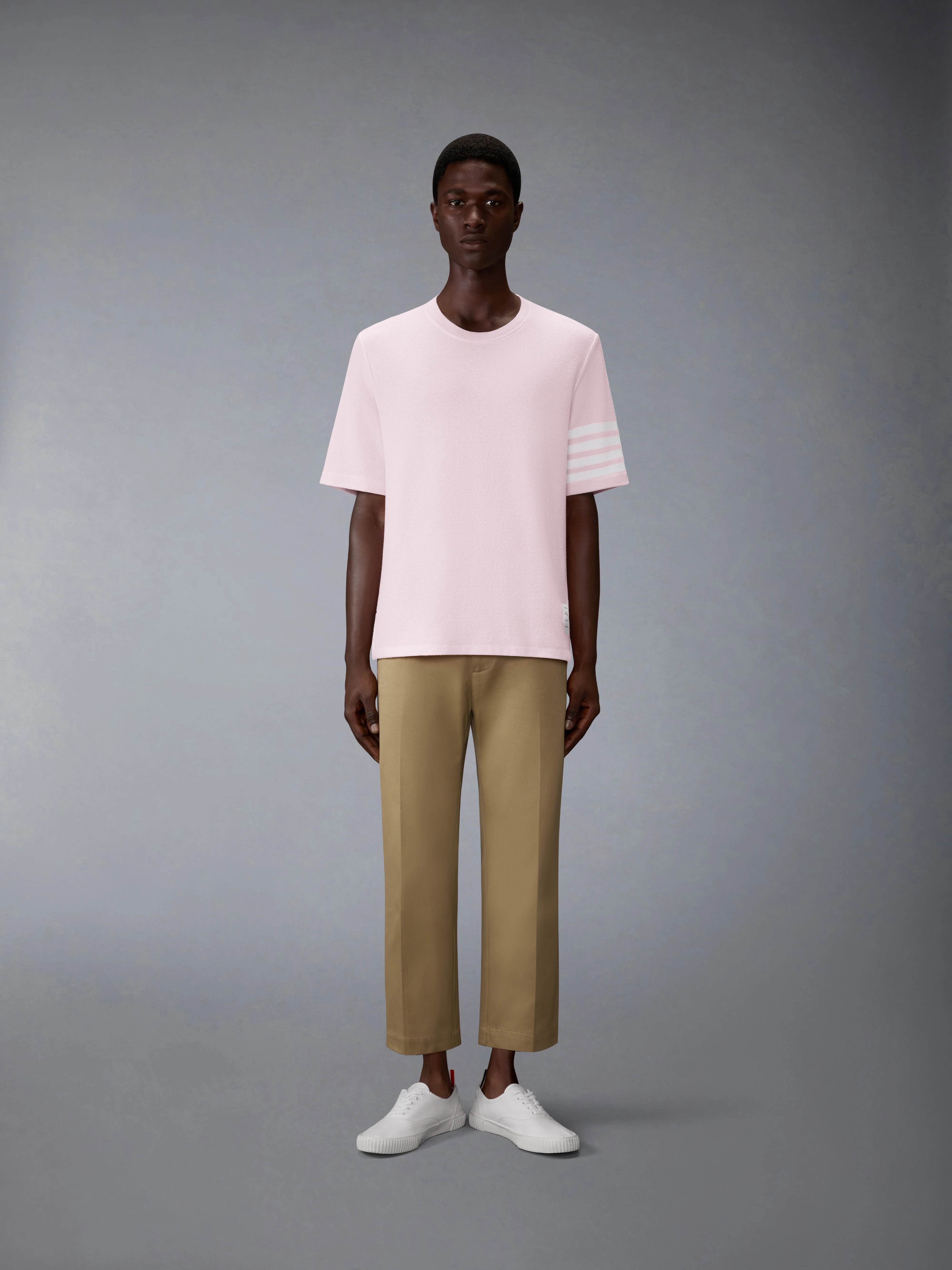 TEXTURED PIQUE 4-BAR TEE - Image 3