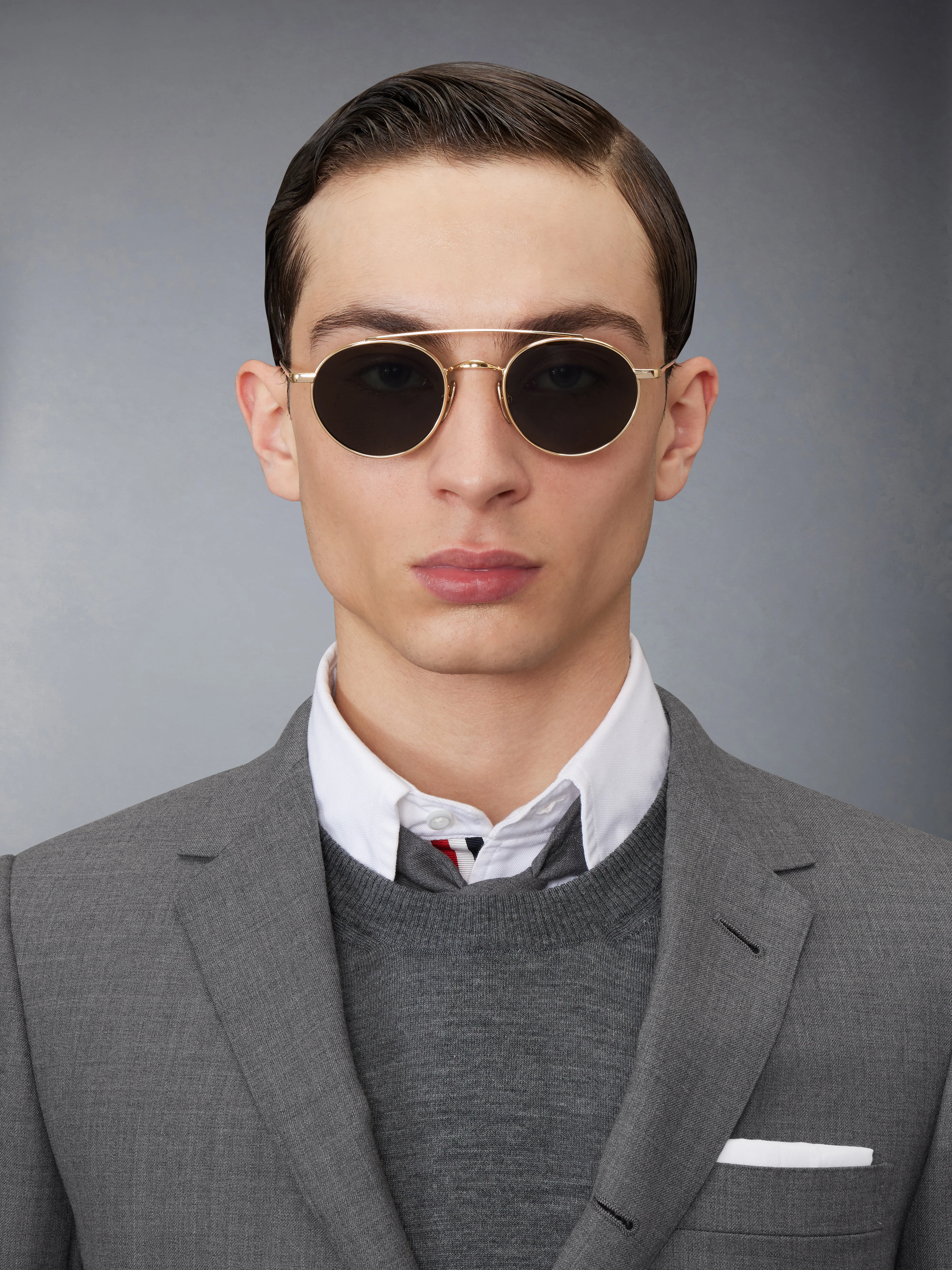 TITANIUM OVAL SUNGLASSES - Image 3