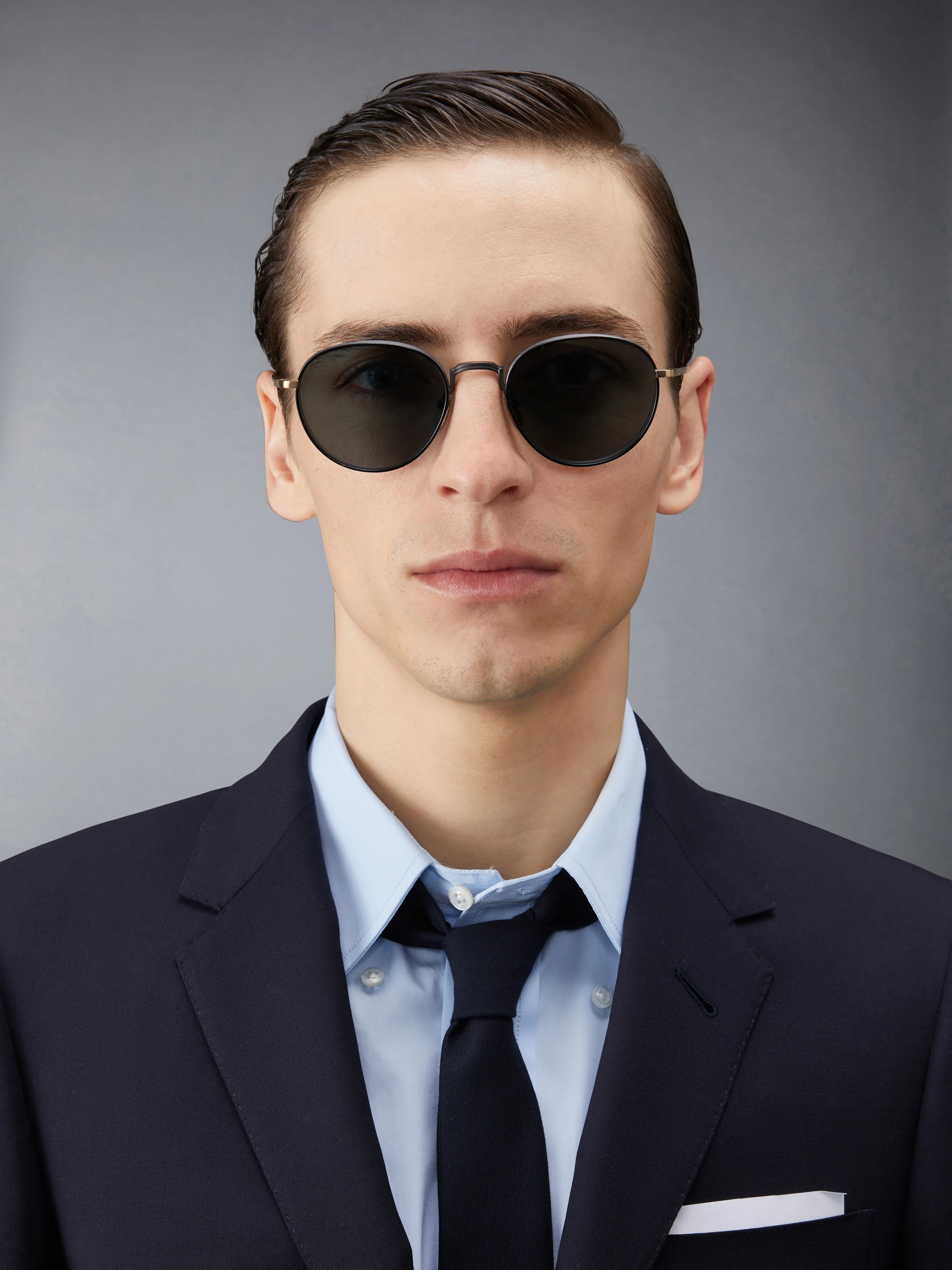 TITANIUM ROUND SUNGLASSES - Image 2