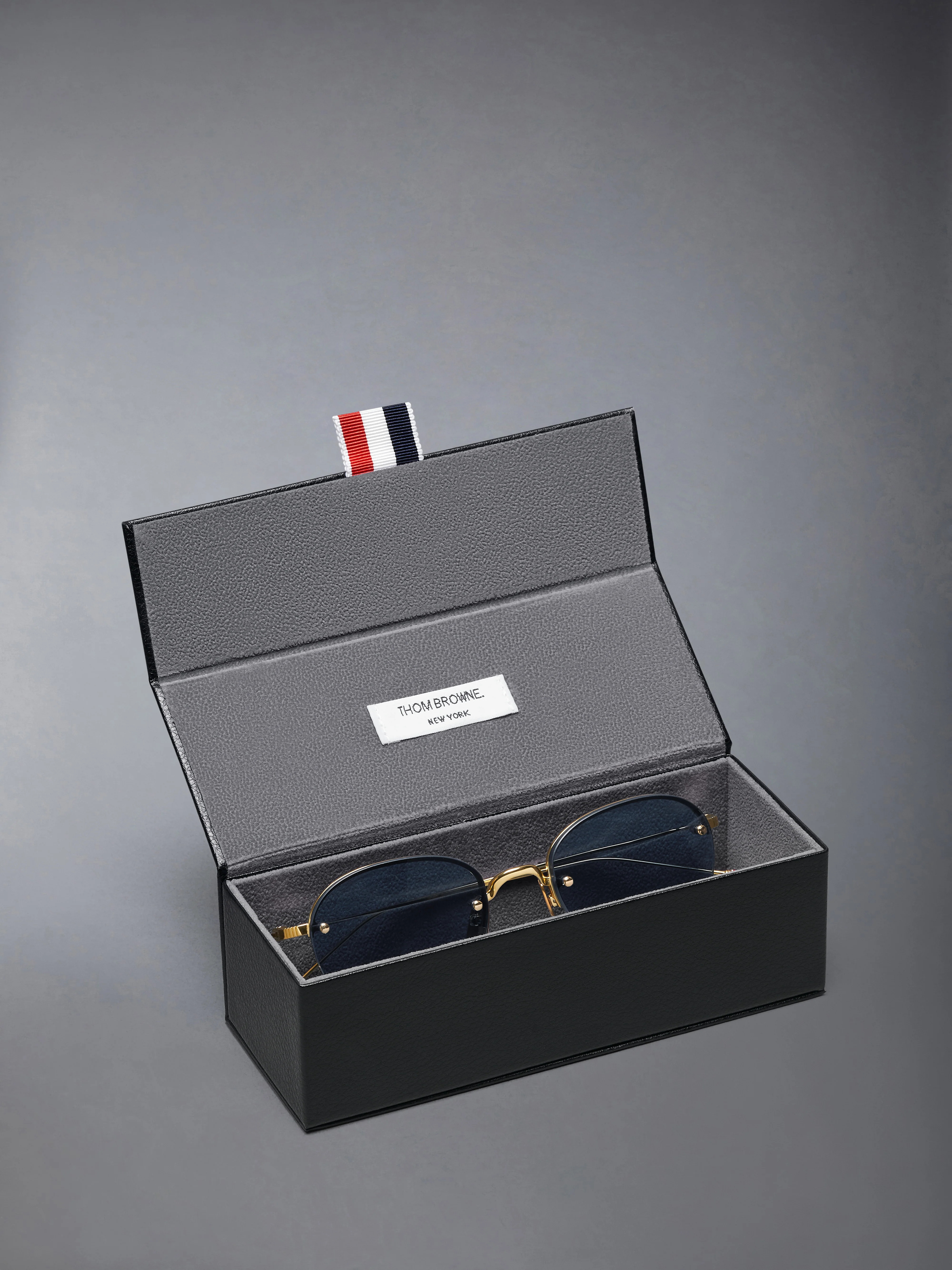 TITANIUM SEMI RIMLESS OVAL SUNGLASSES - Image 4