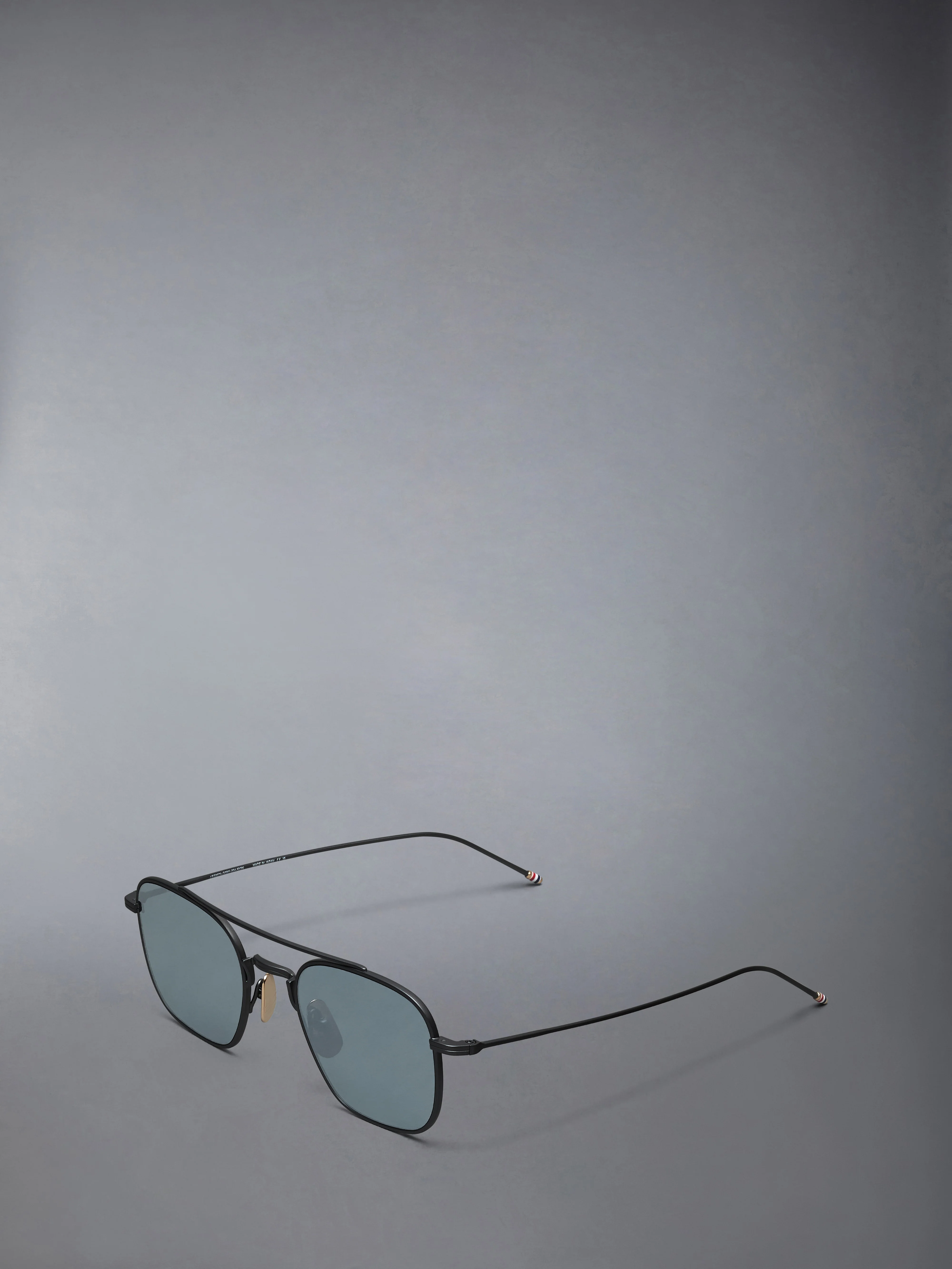 TITANIUM SQUARED AVIATOR SUNGLASSES - Image 2