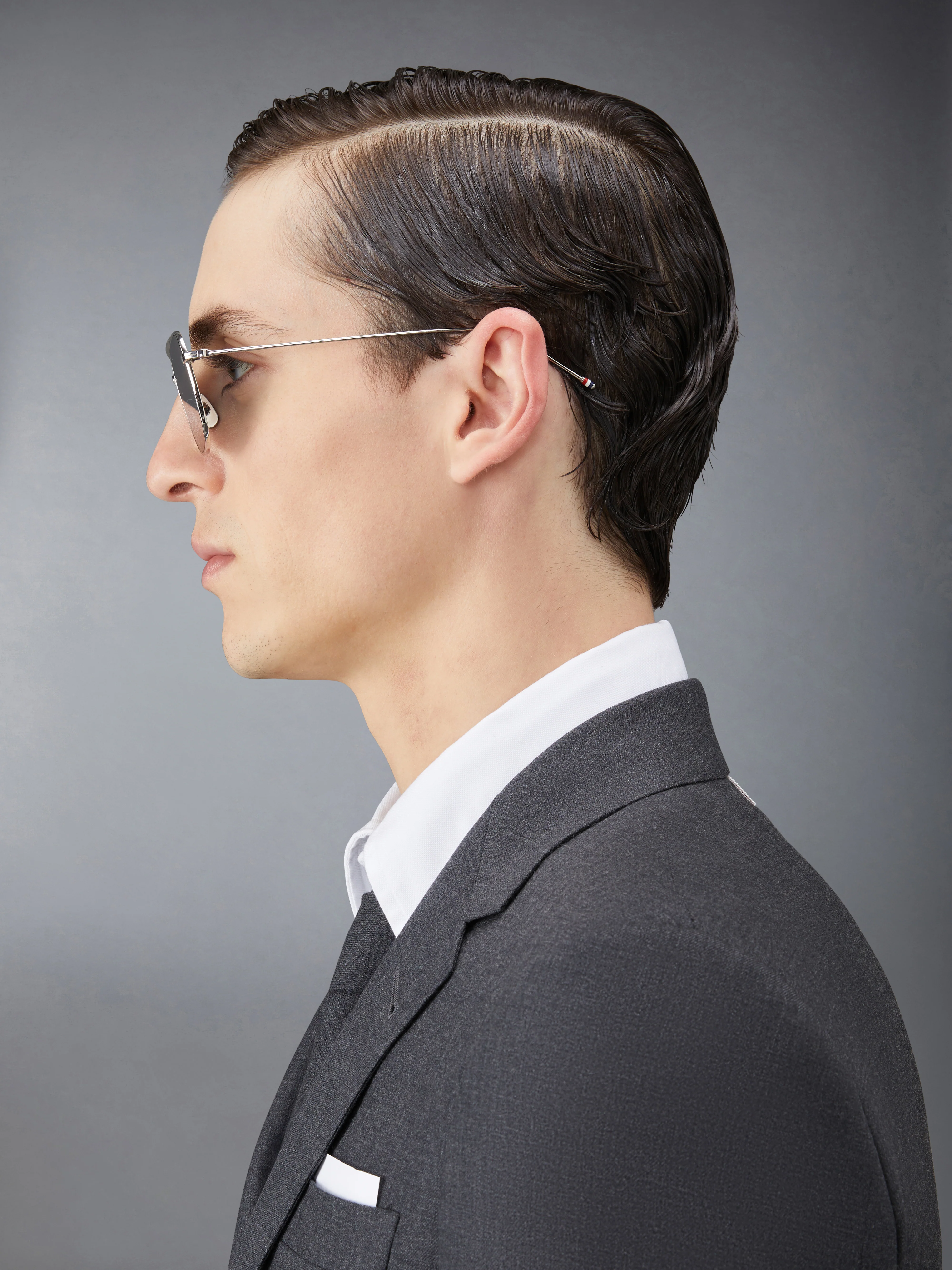 TITANIUM SQUARED AVIATOR SUNGLASSES - Image 3