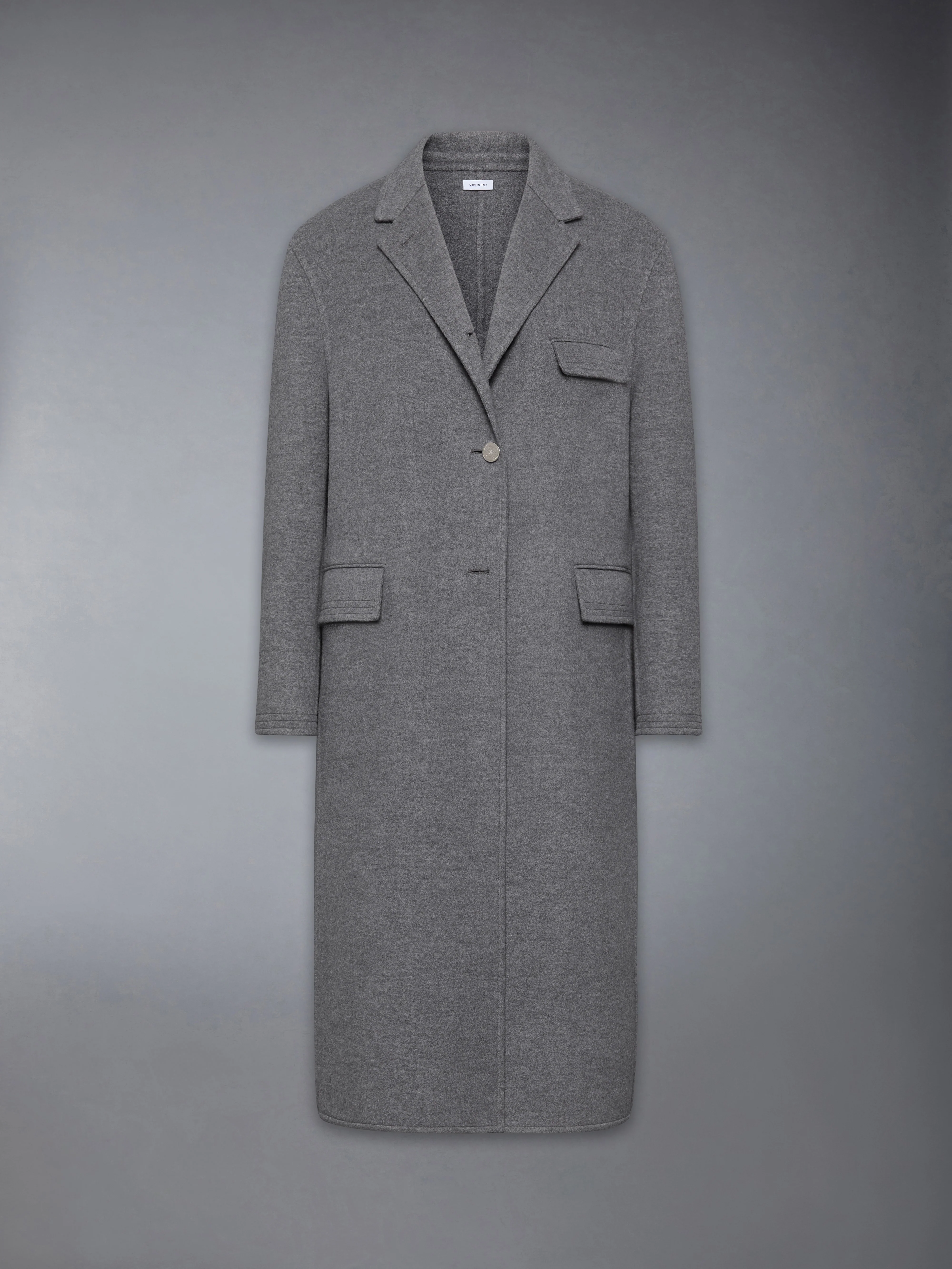 UNCONSTRUCTED BOILED WOOL CHESTERFIELD OVERCOAT - Image 8