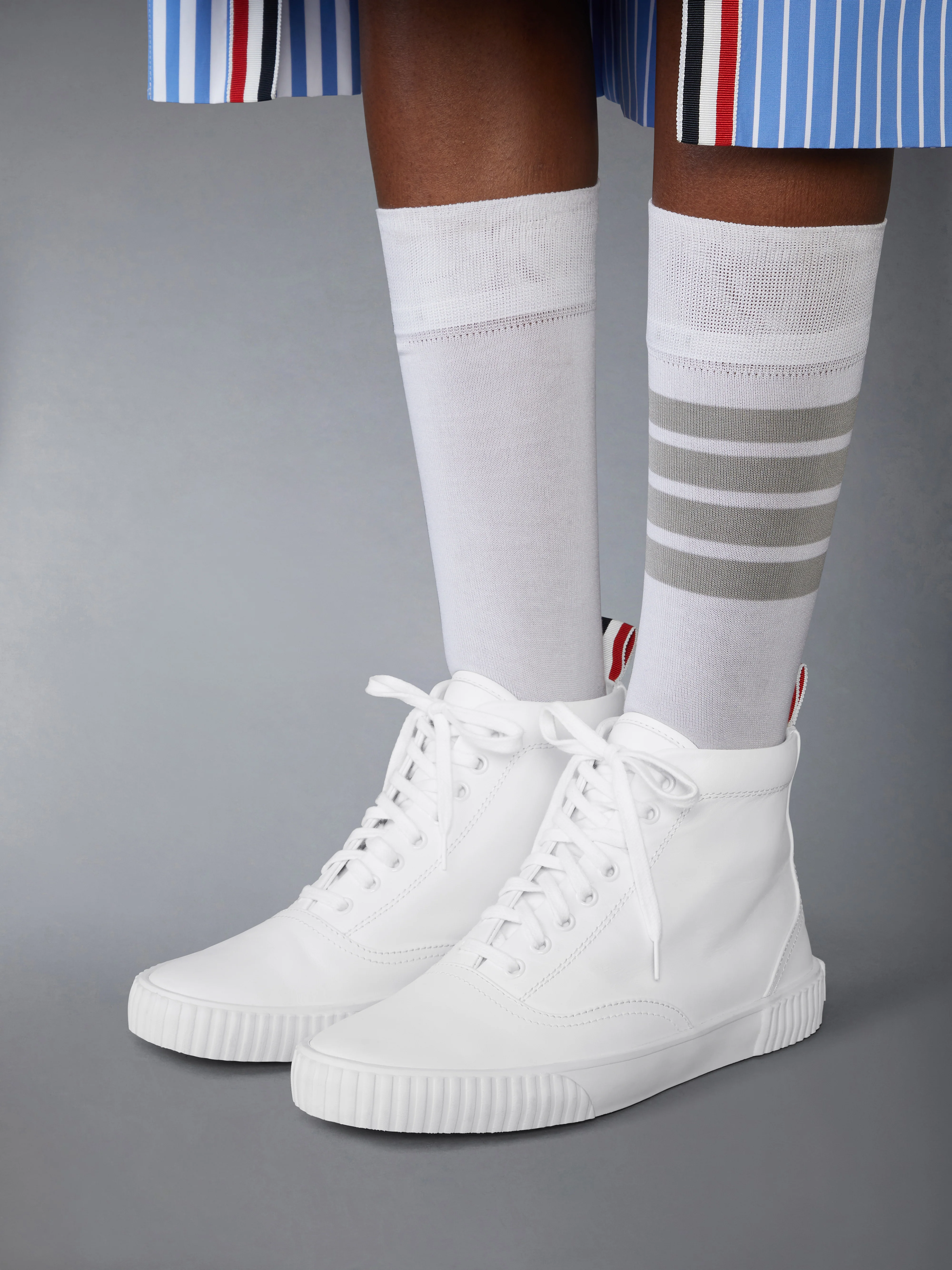 VITELLO CALF LEATHER HIGH TOP HERITAGE SNEAKERS - Image 4