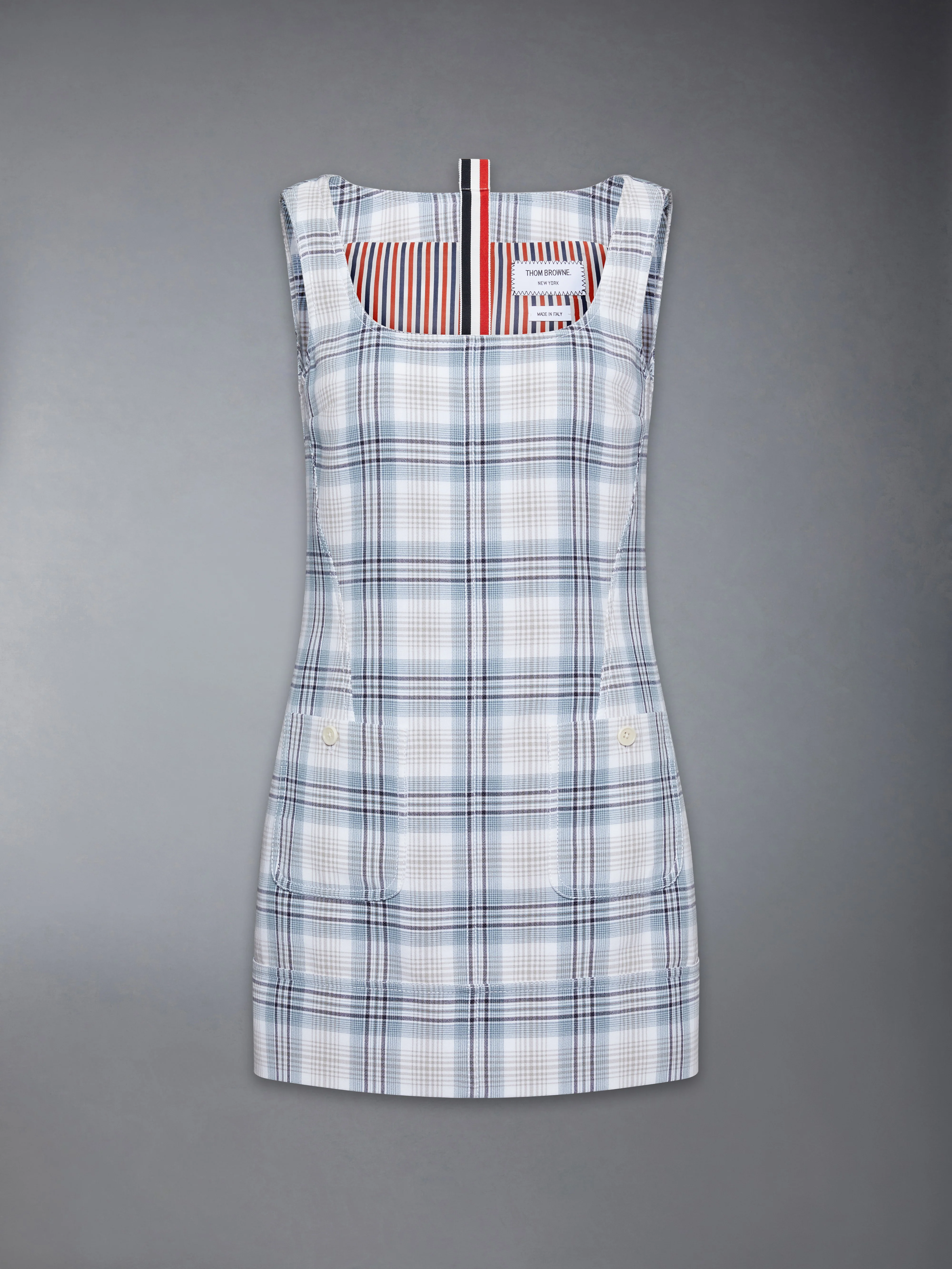 WINDOWPANE PLAID MINI SACK DRESS - Image 8