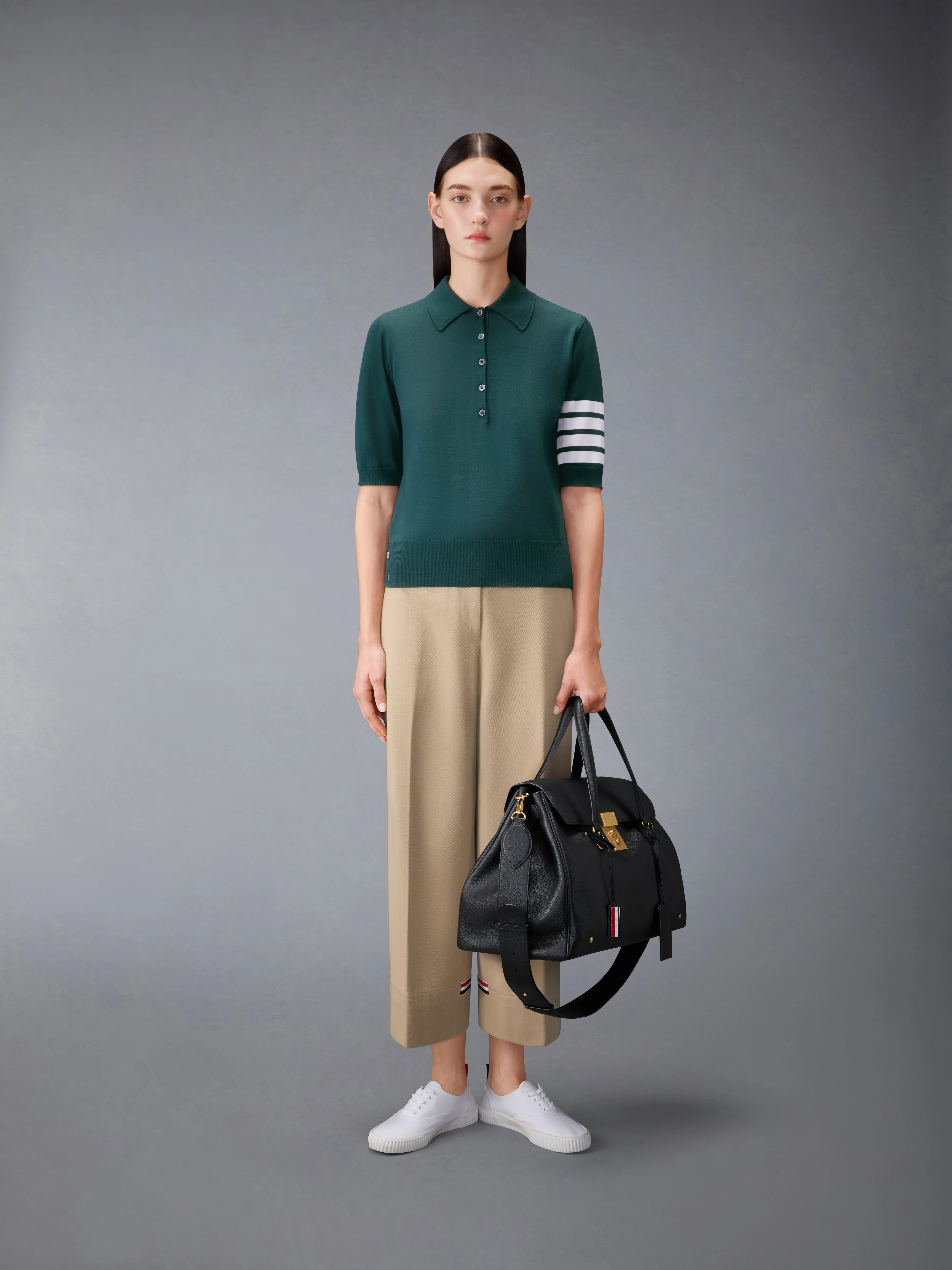 WOOL 4-BAR RELAXED POLO - Image 3