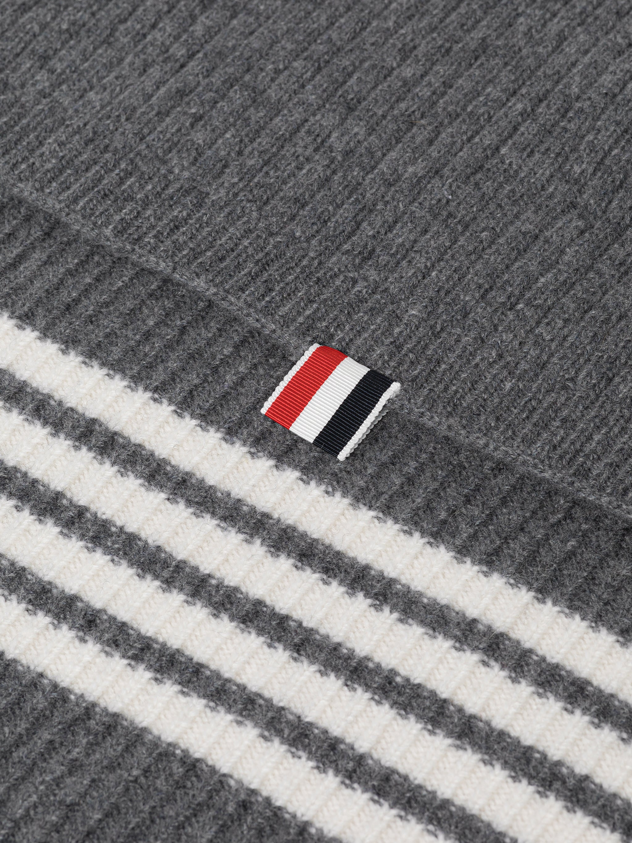 WOOL CASHMERE 4-BAR BABY BLANKET - Image 2