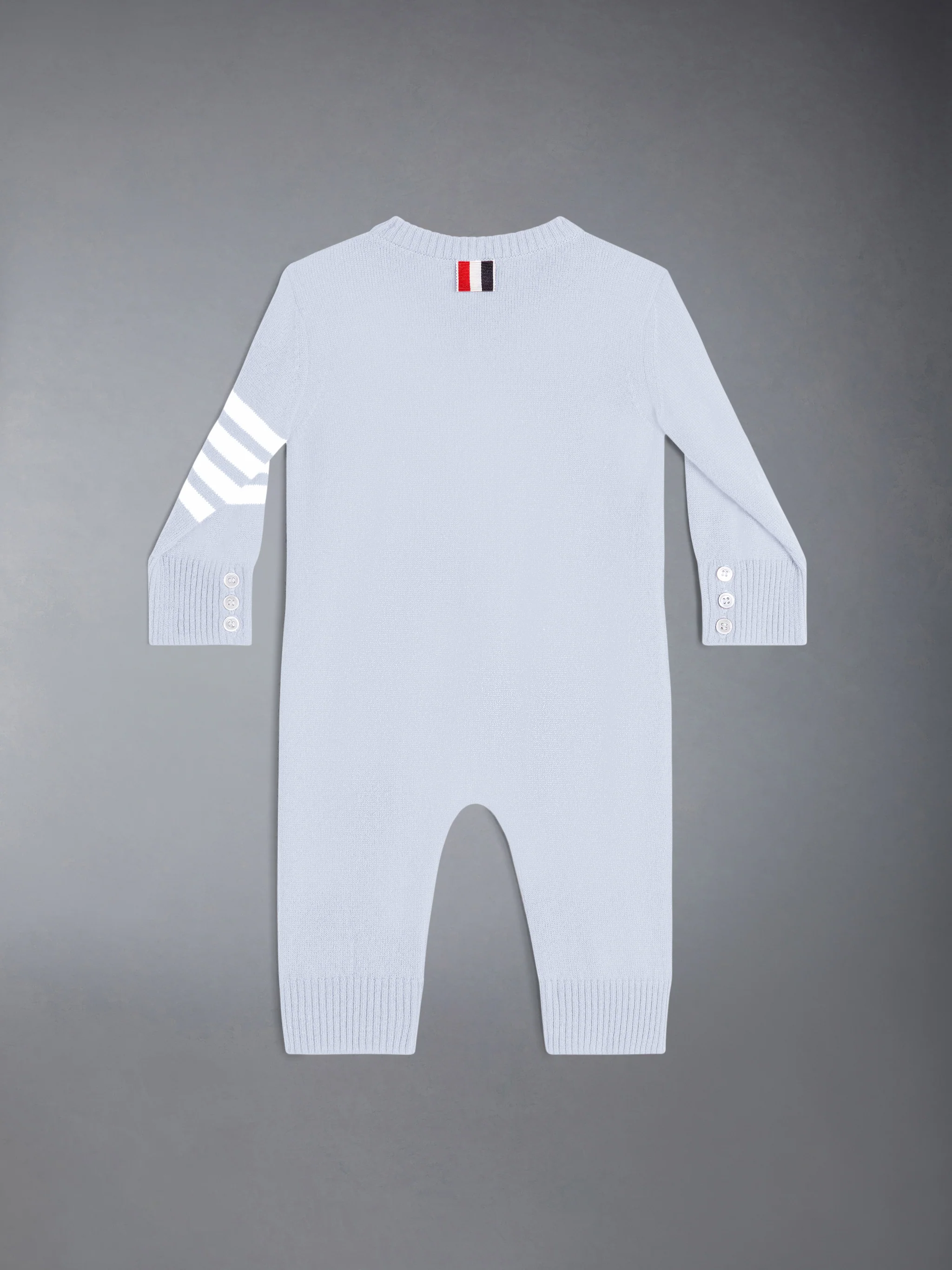WOOL CASHMERE 4-BAR BABY ONESIE - Image 2