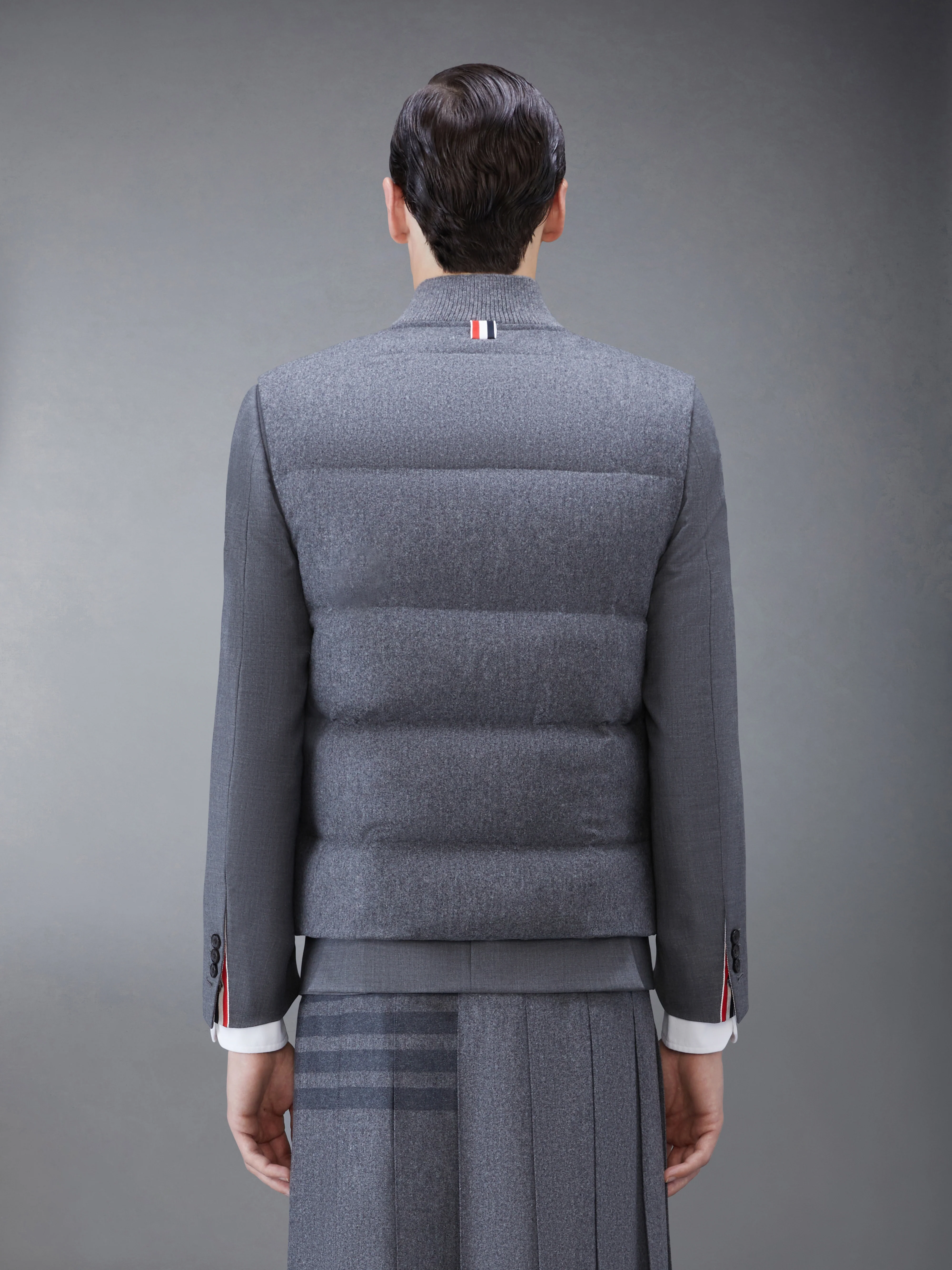 WOOL FLANNEL 4-BAR DOWN FILL VEST - Image 2