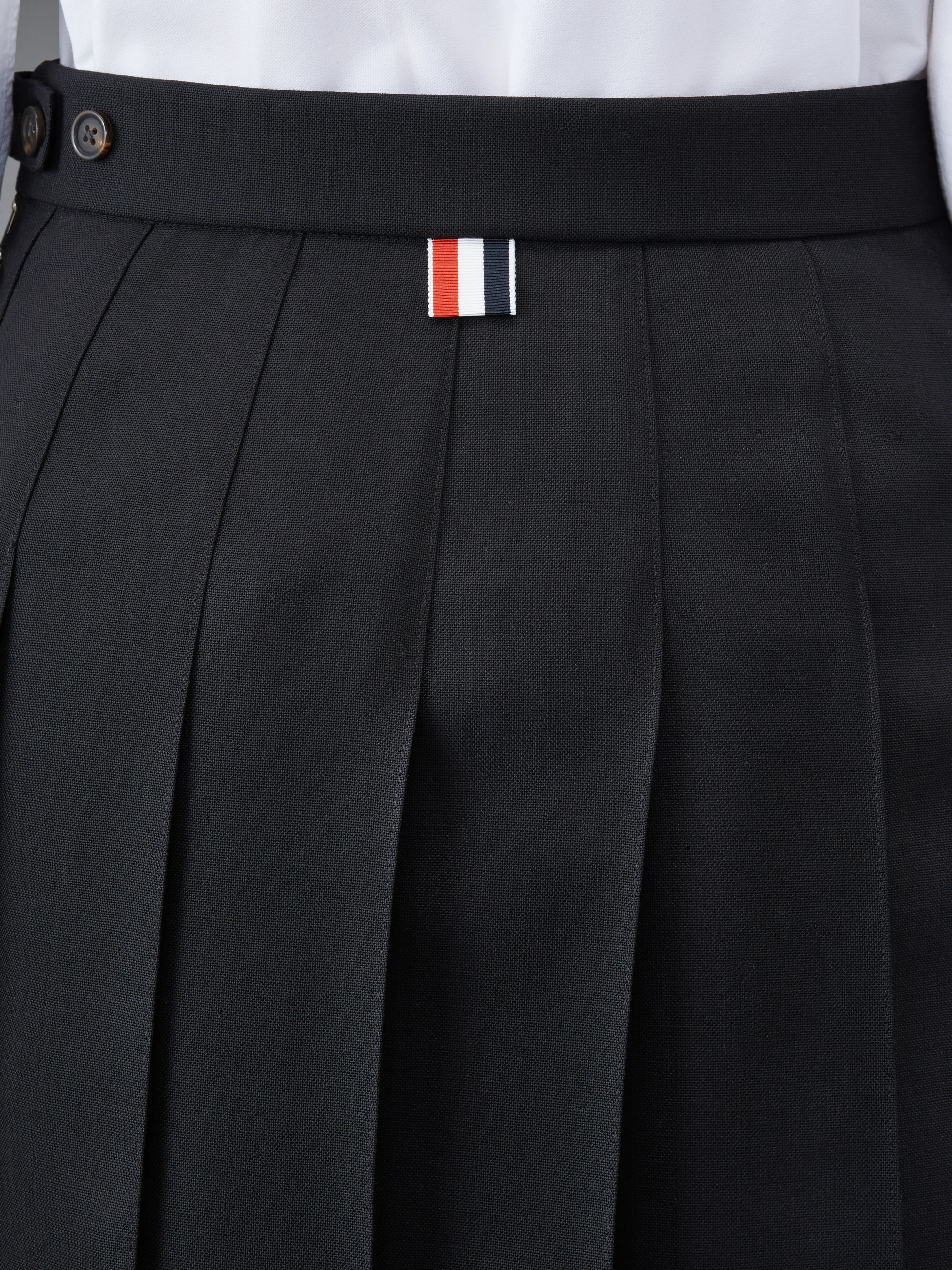 WOOL FRESCO PLEATED MINI SKIRT - Image 6
