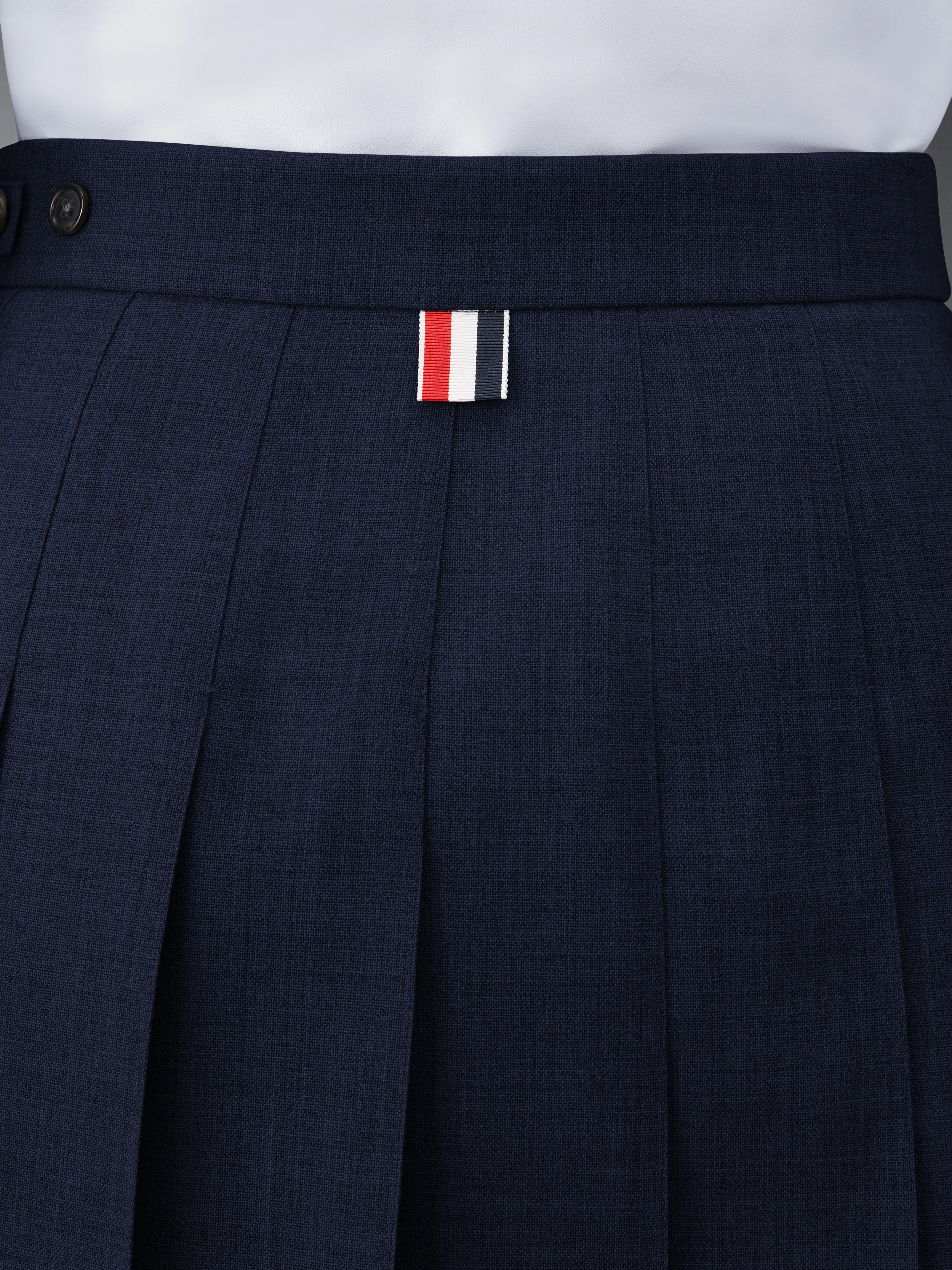 WOOL FRESCO PLEATED MINI SKIRT - Image 6