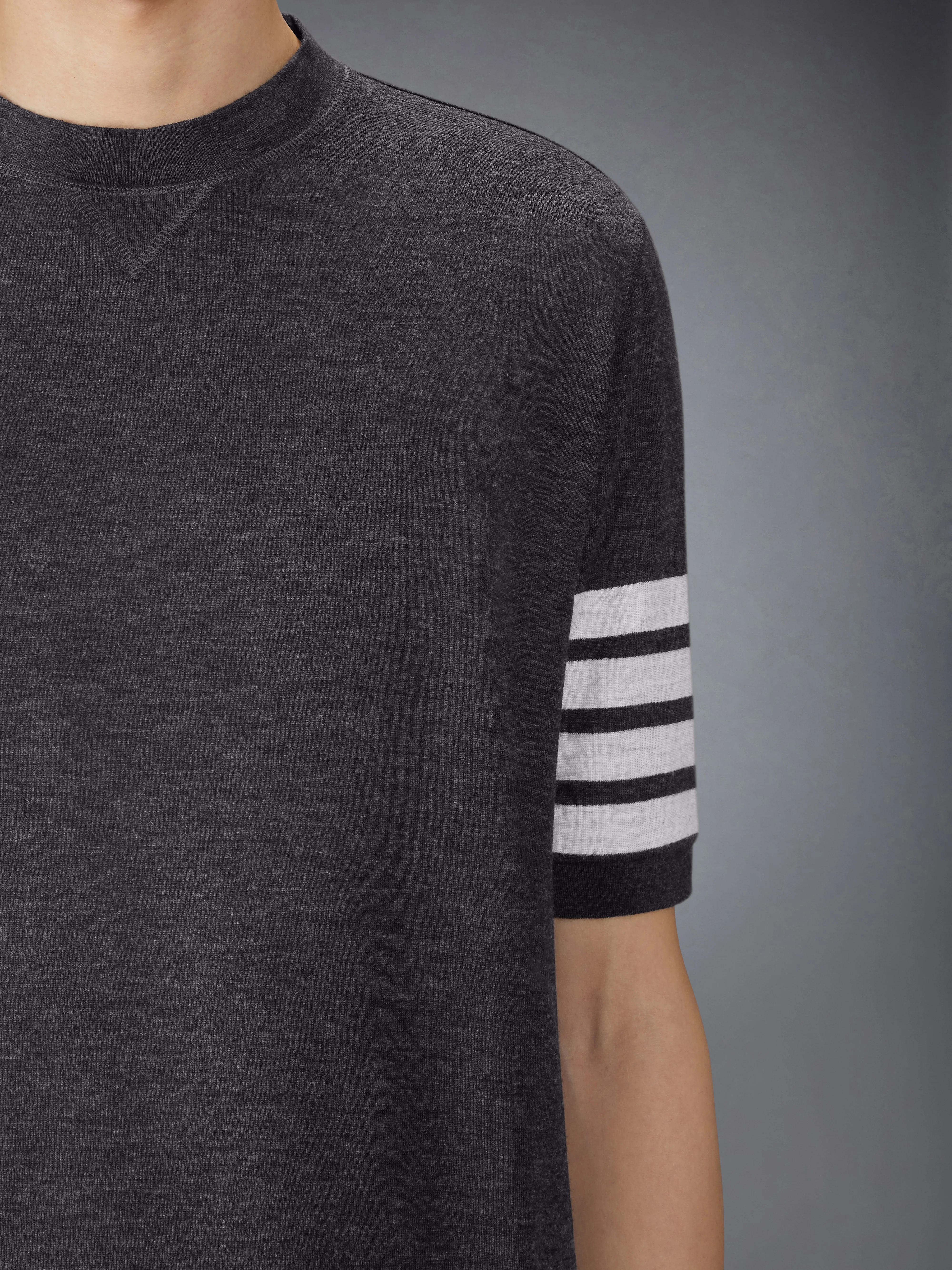 WOOL JERSEY 4-BAR TEE - Image 5