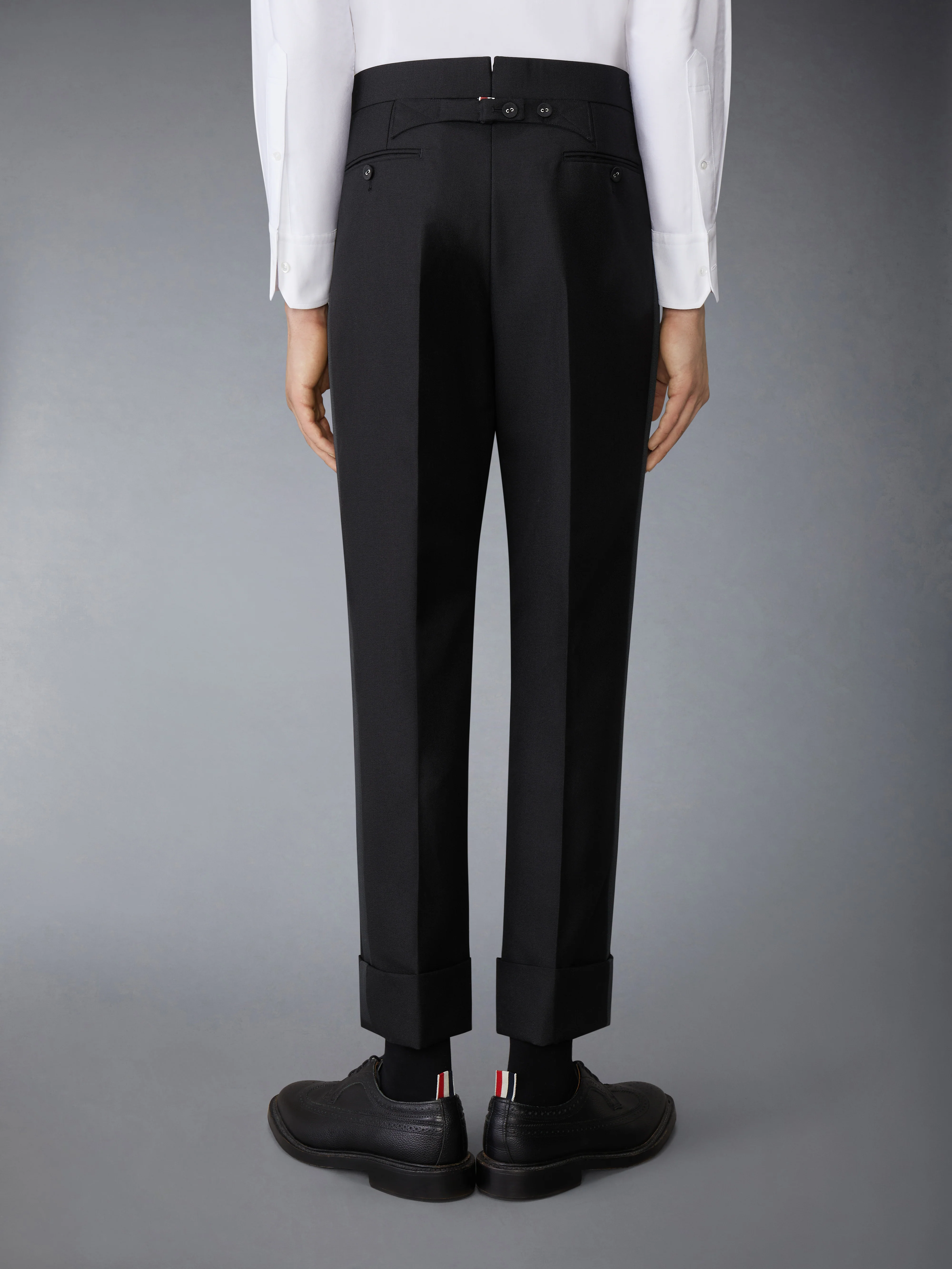 WOOL MOHAIR BACKSTRAP TROUSER - Image 2