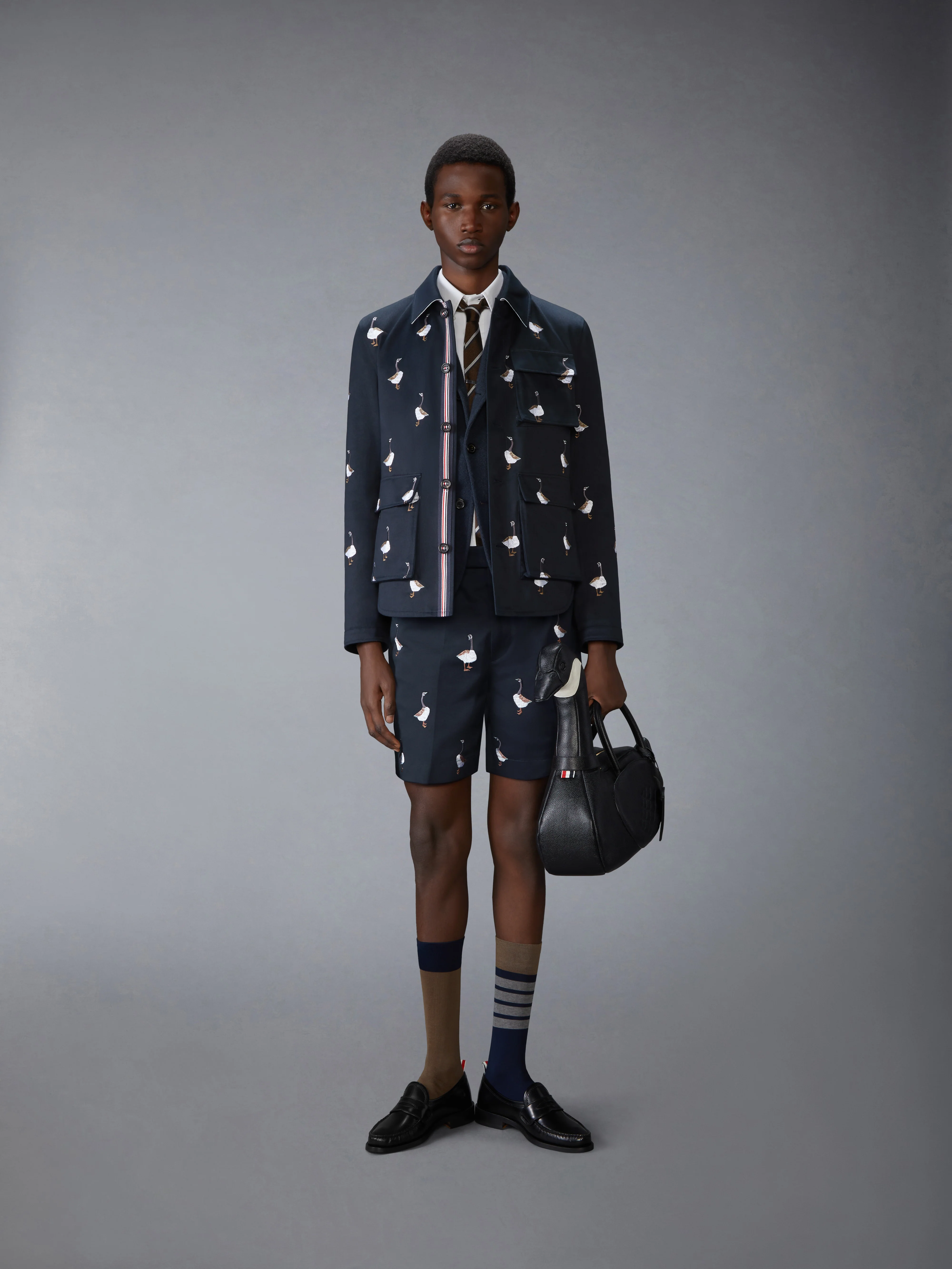 WOOL SILK PIQUE SACK JACKET - Image 3