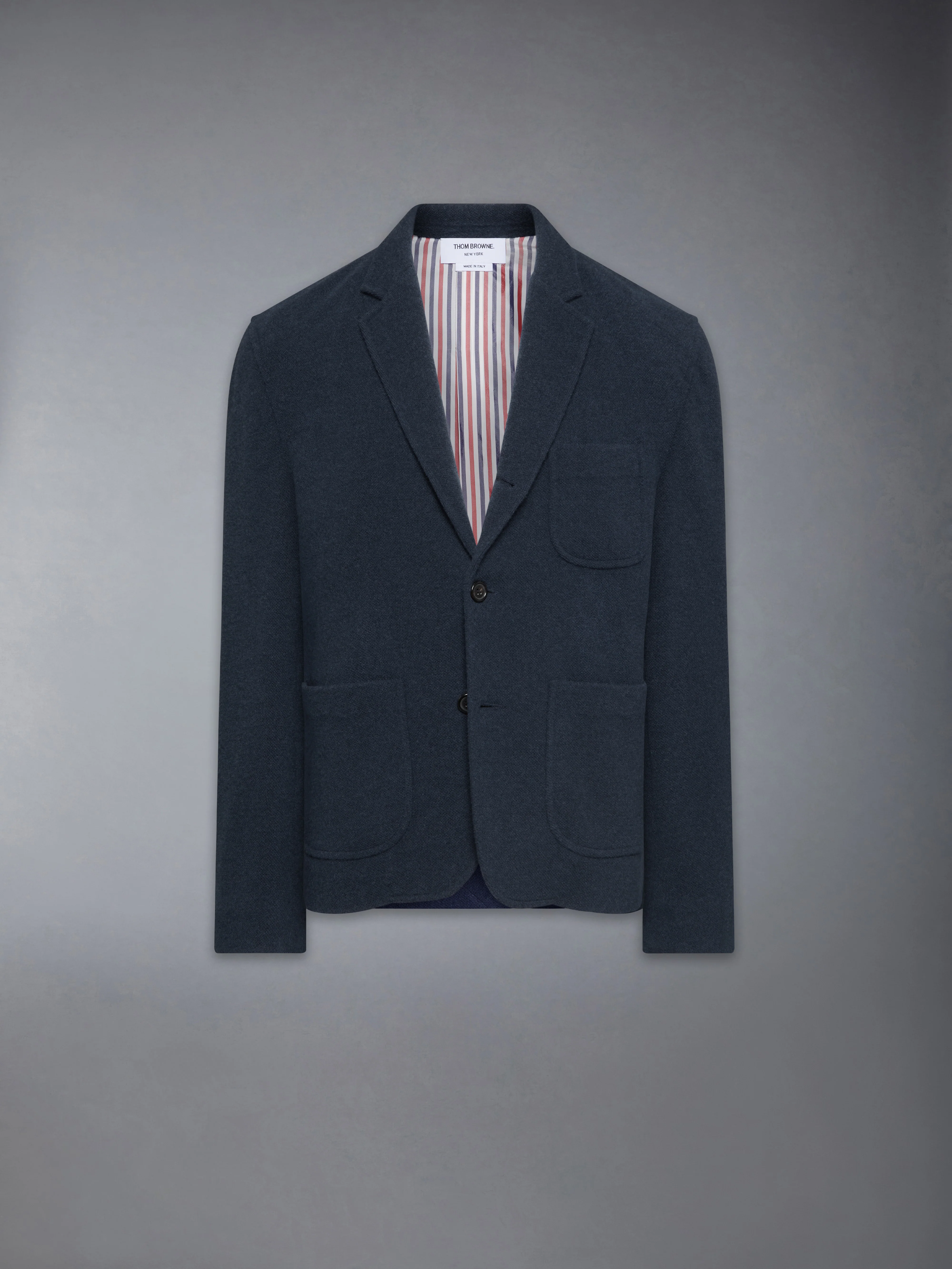 WOOL SILK PIQUE SACK JACKET - Image 6