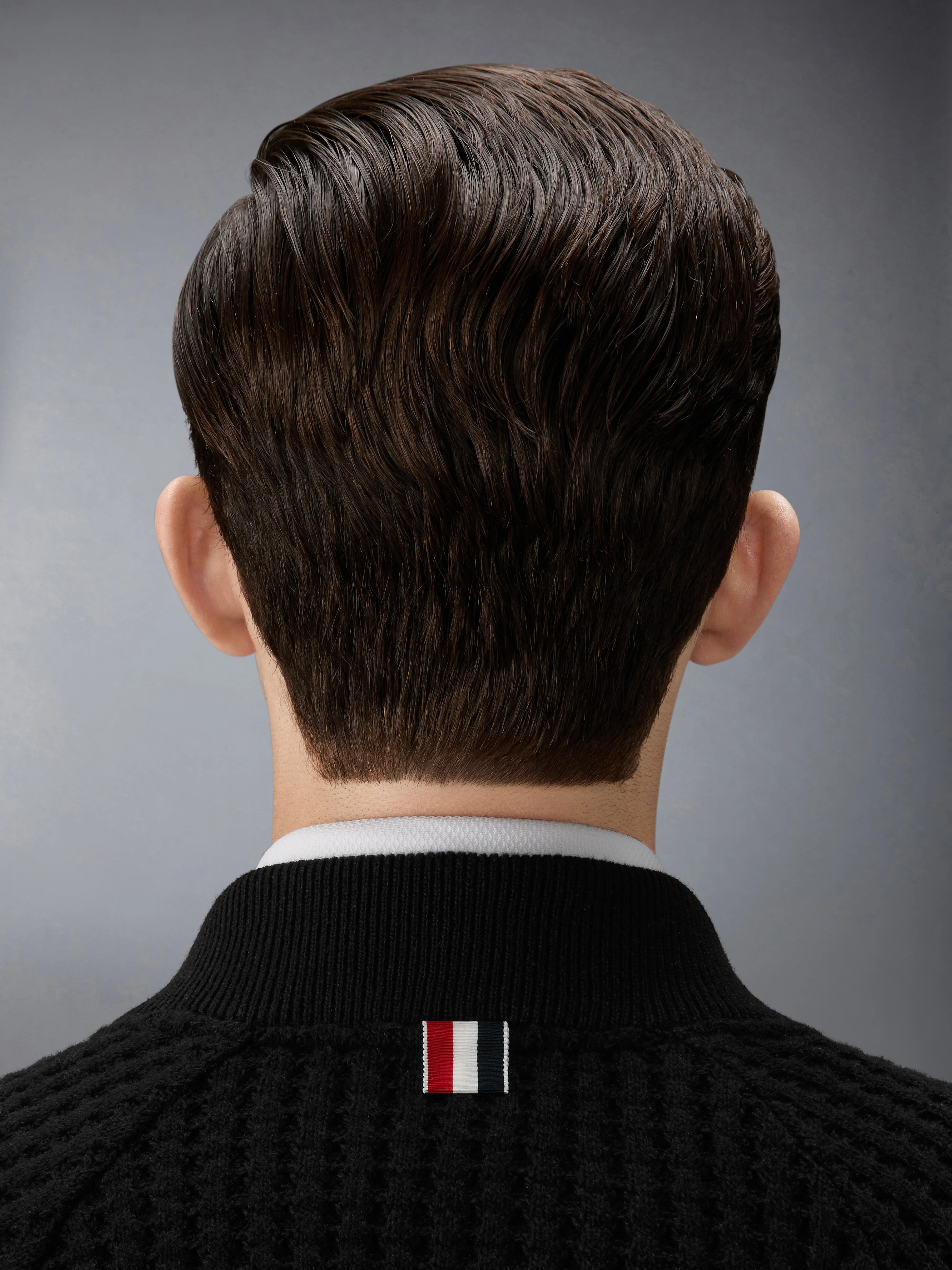WOOL WAFFLE RAGLAN 4-BAR BOMBER JACKET - Image 5