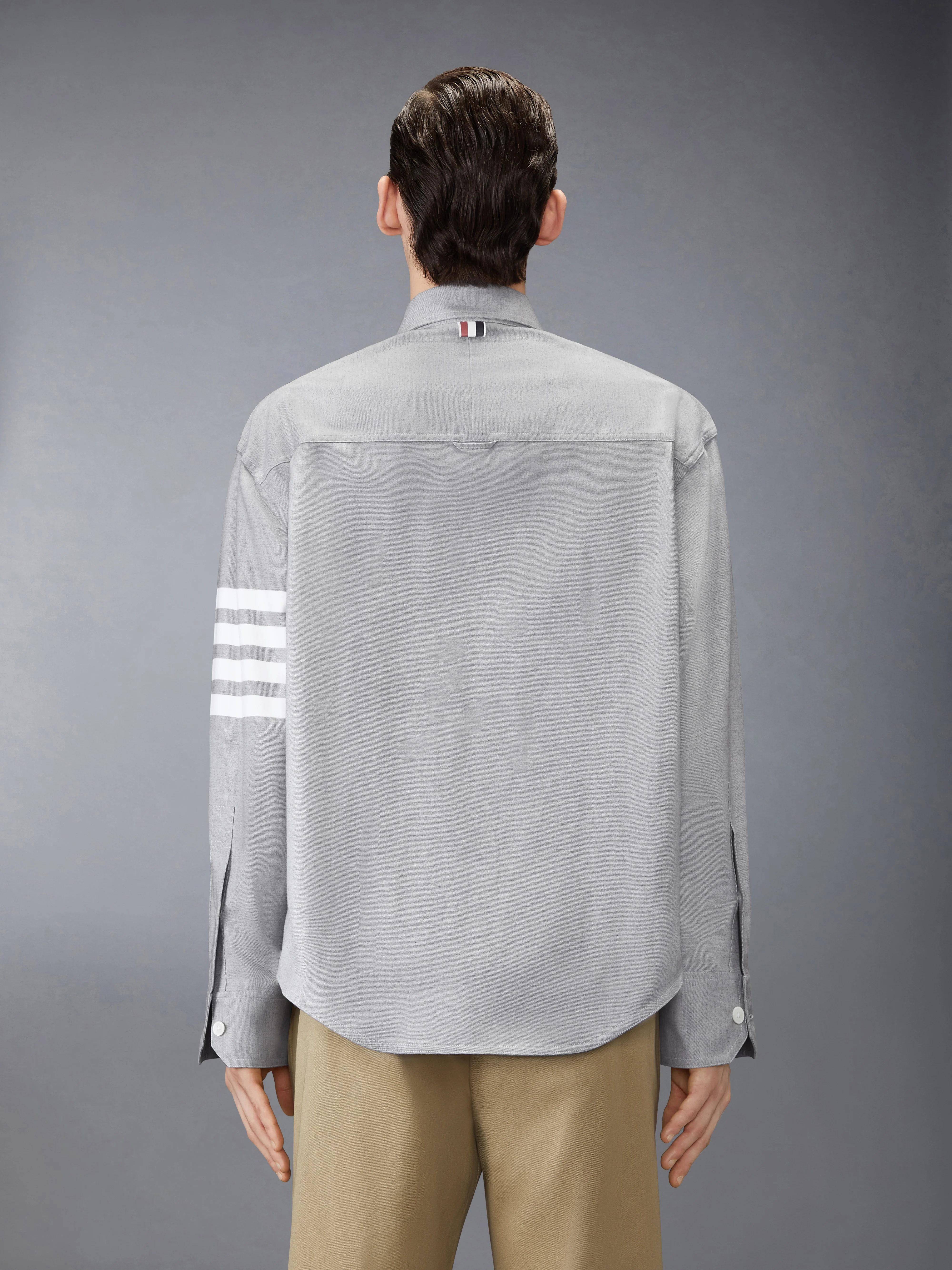 WOVEN FLANNEL 4-BAR OVERSIZED SHIRT - Image 2