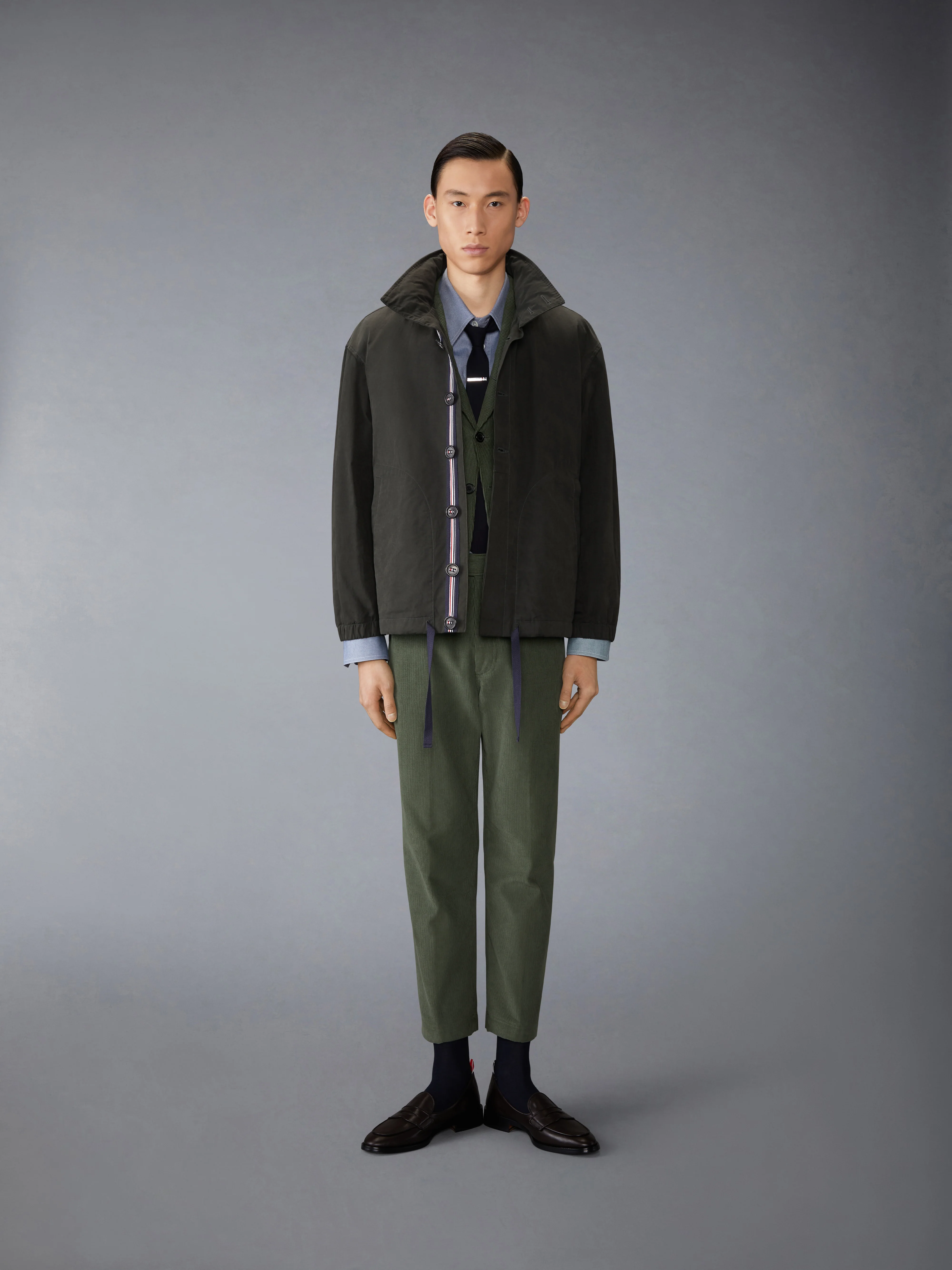 WOVEN FLANNEL 4-BAR OVERSIZED SHIRT - Image 3