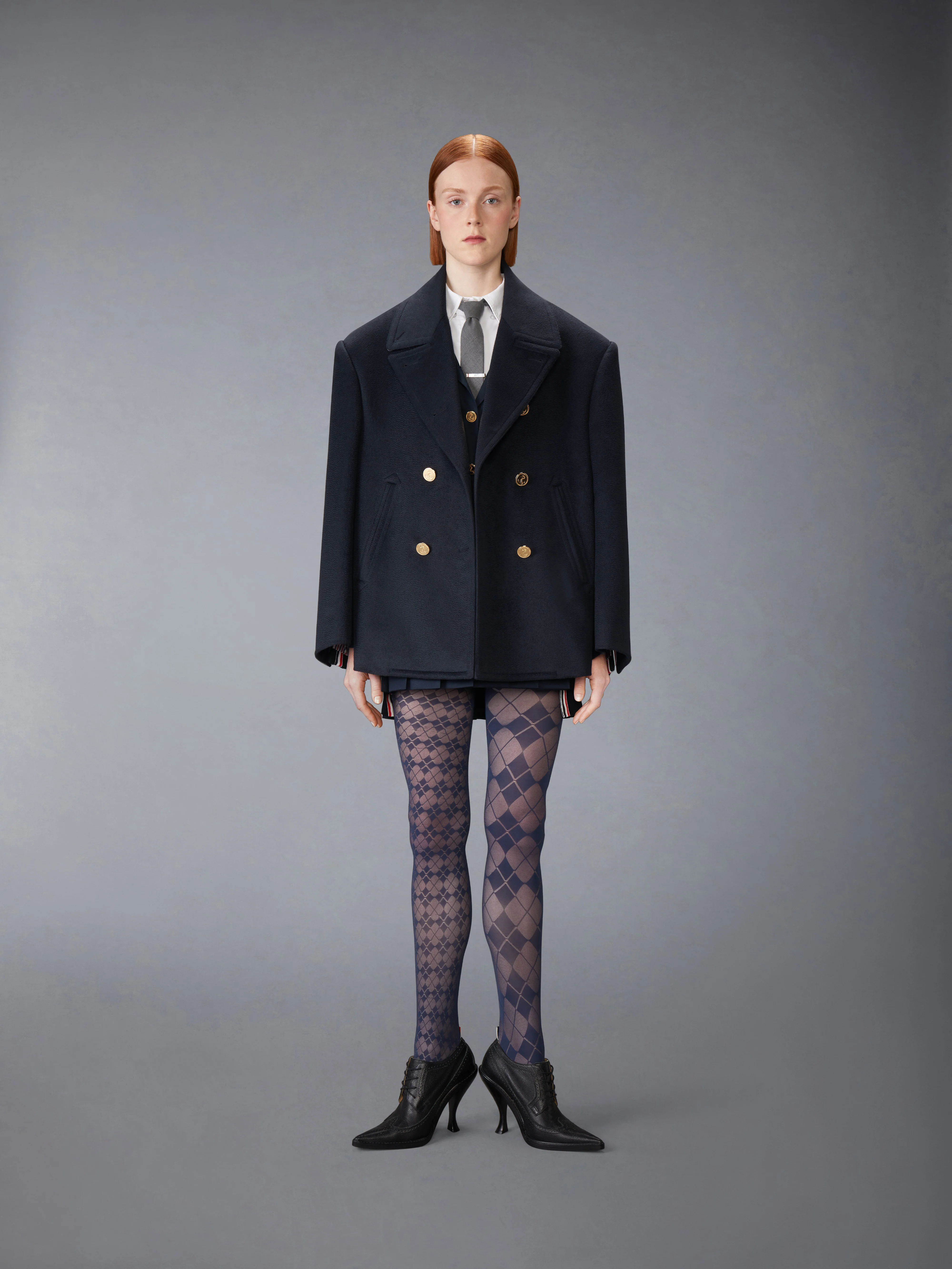 ZIBERLINE FINISH CASHMERE OVERSIZED PEACOAT - Image 3