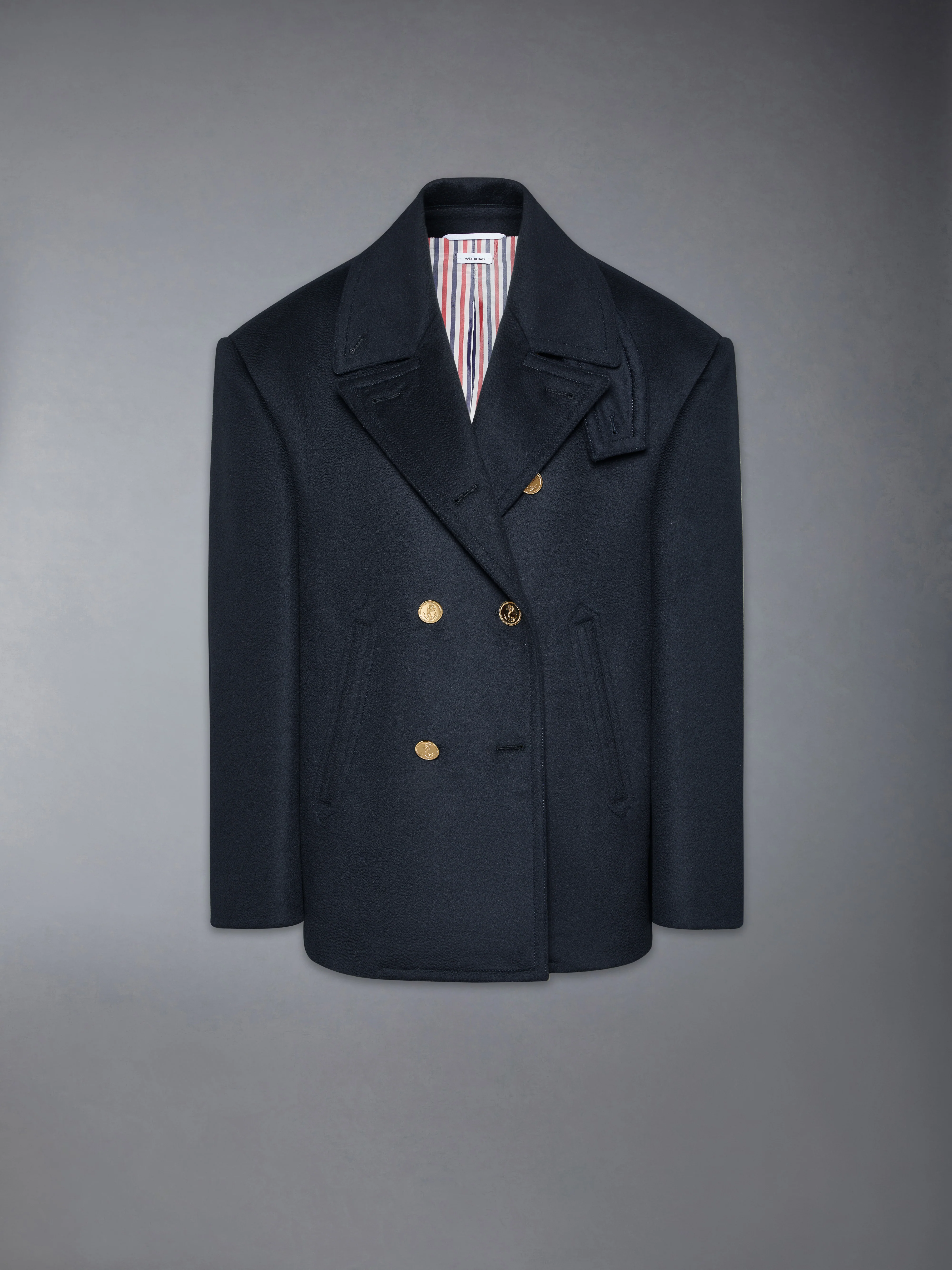 ZIBERLINE FINISH CASHMERE OVERSIZED PEACOAT - Image 6